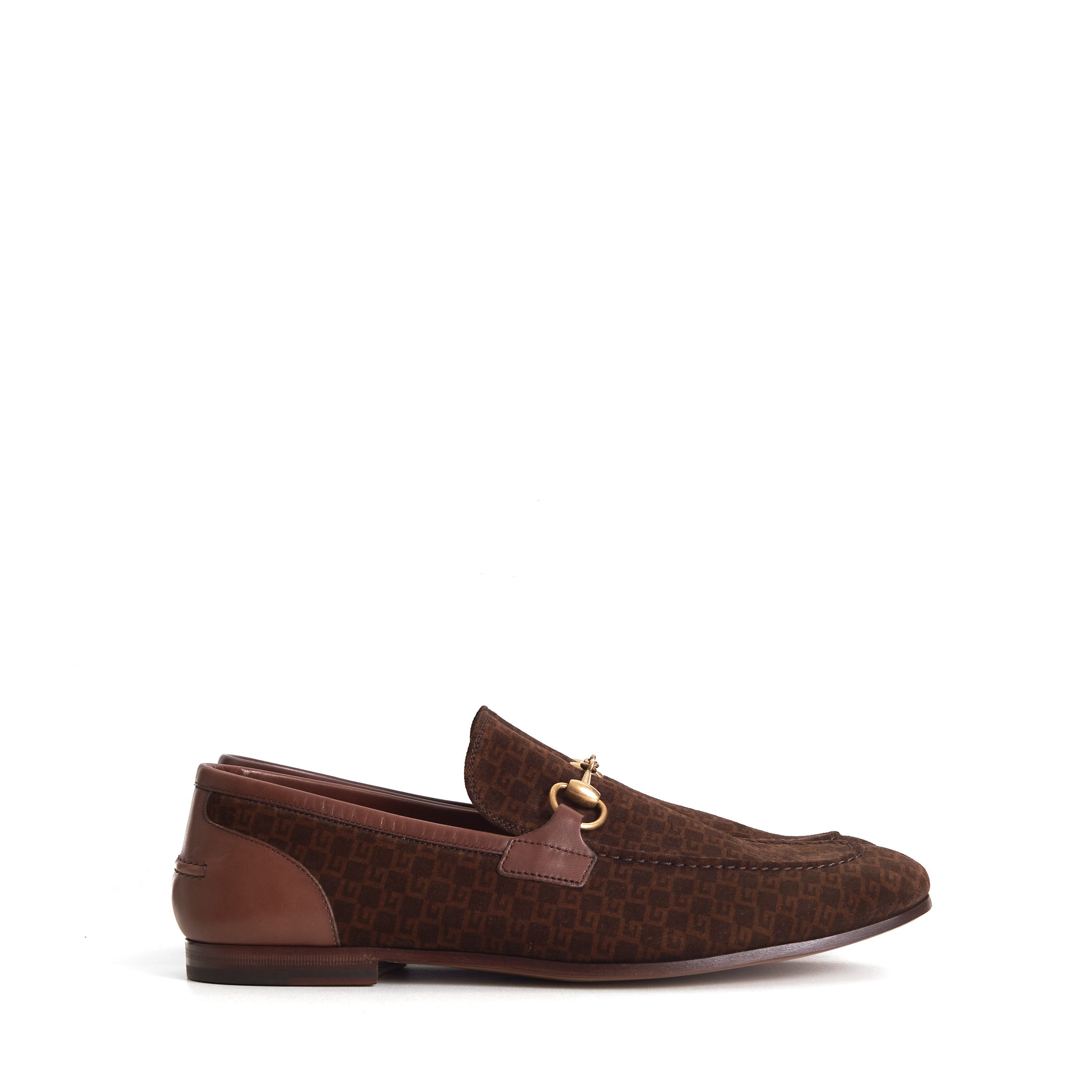 Gucci Men's Dark Brown Suede & Leather Loafers - Horsebit, Size US 8 / EU 41 - 2 Thumbnail