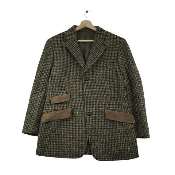 Harris Tweed × J. Press Vtg J.PRESS x HARRIS TWEEED Hollywood Model Striped Blazer Size 42R - 1 Thumbnail