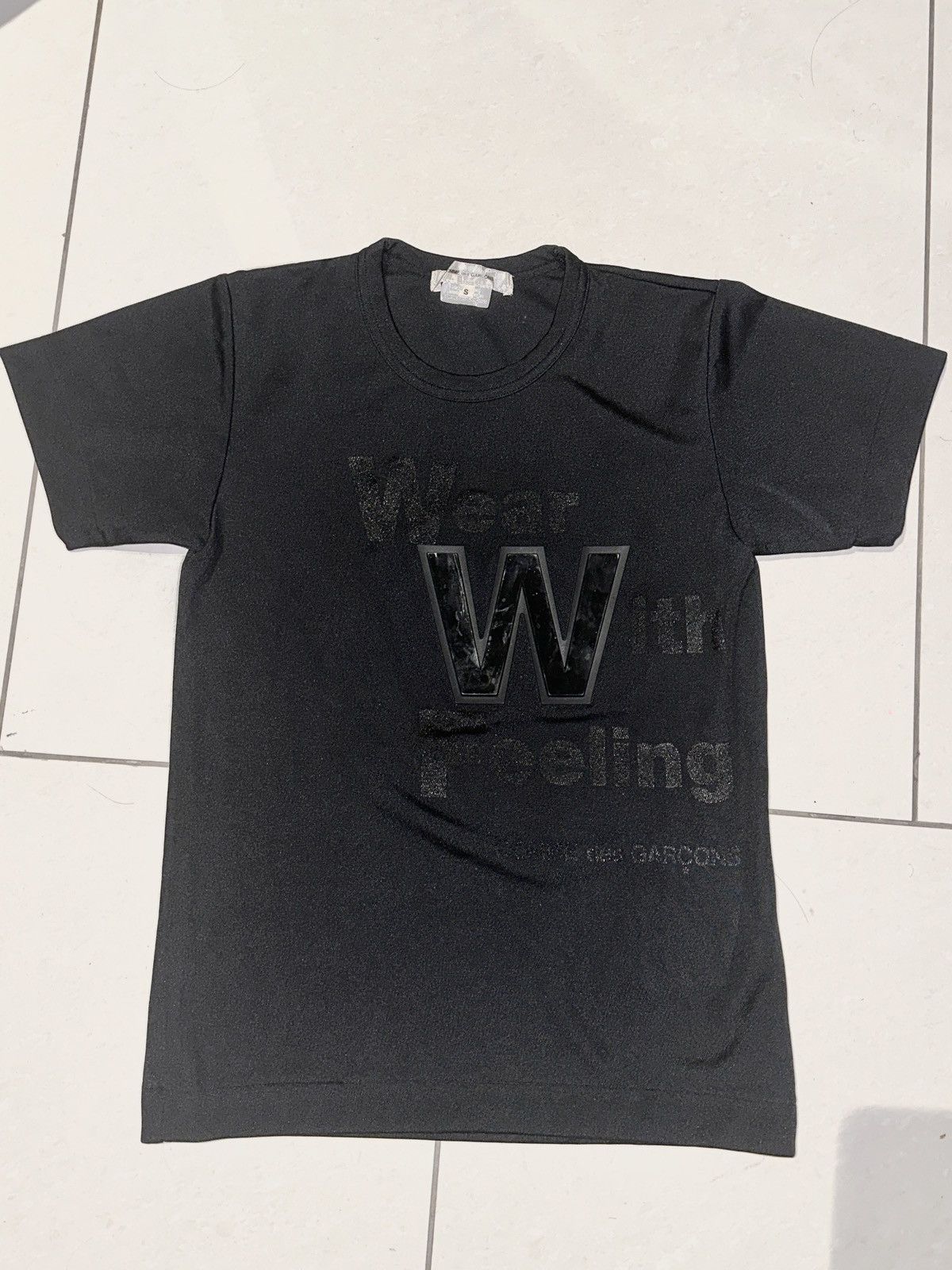 Comme des Garcons Homme Plus × Japanese Brand × Rei Kawakubo Comme des Garcons Black Short Sleeve Dry- Easy Sport Shirt Size S / US 4 / IT 40 - 2 Thumbnail