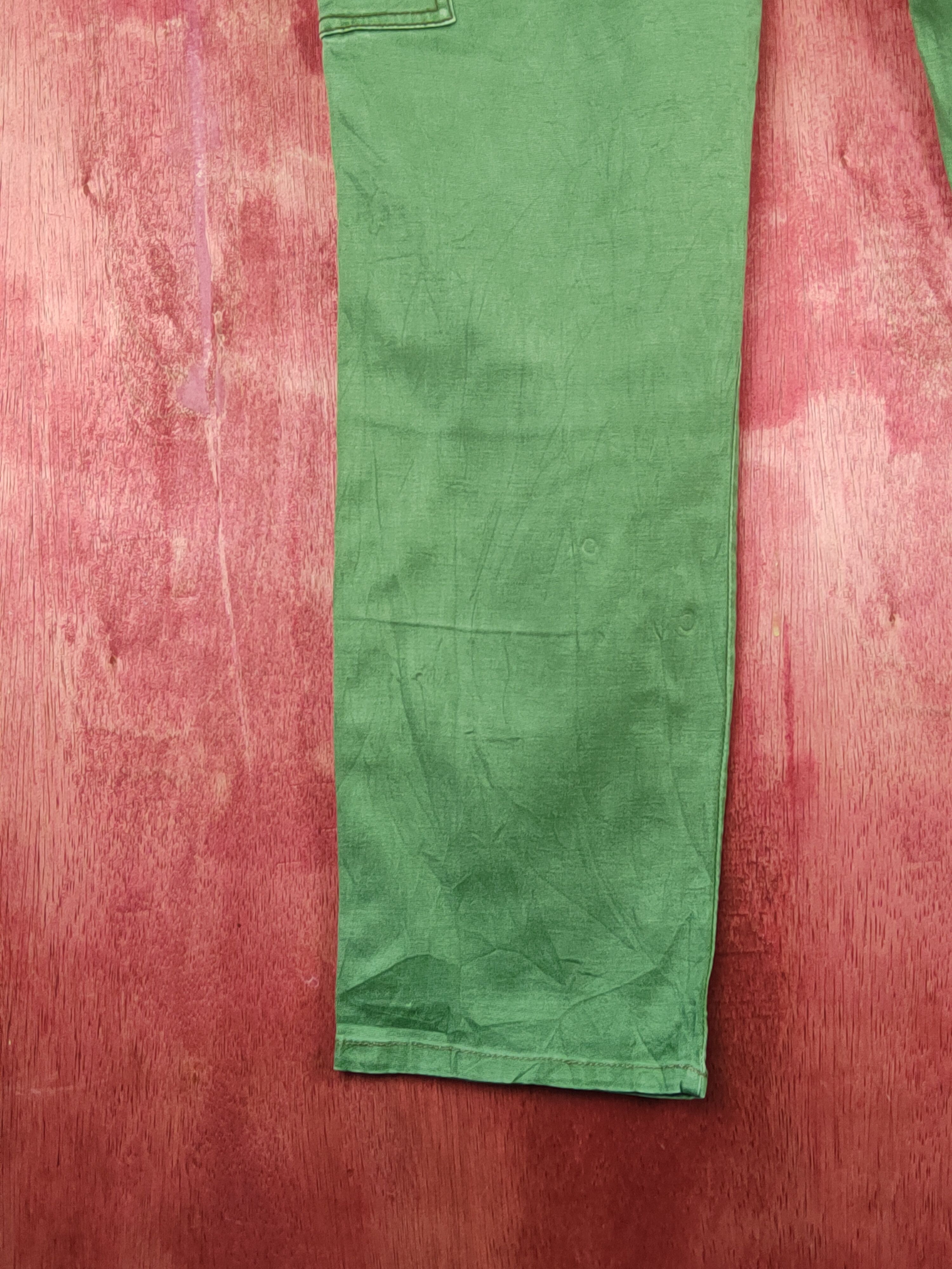 Global Work × Japanese Brand Global Work Green Multipocket Tactical Cargo Pants #S1415 Size US 31 - 9 Thumbnail