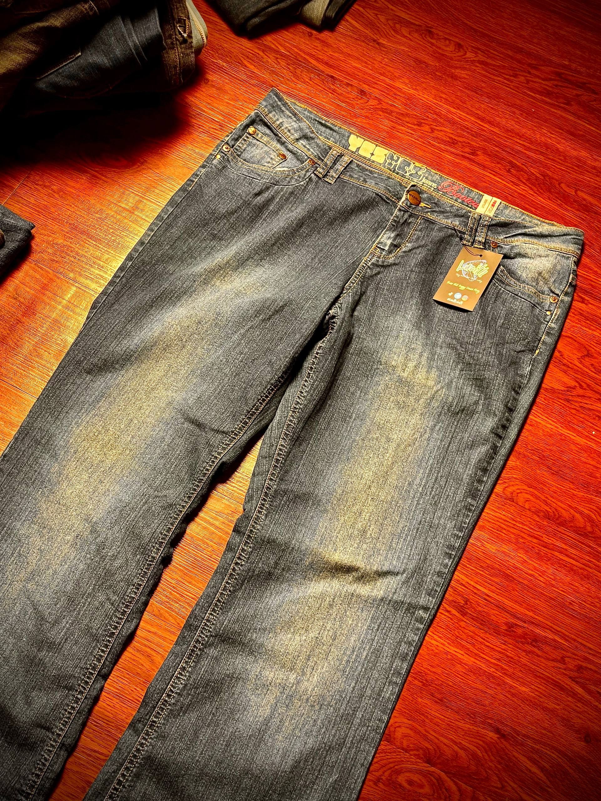 If Six Was Nine Vintage Clean Silver Fade Minimal Pocket Flare Denim Pants Size 34" / US 12 / IT 48 - 4 Thumbnail