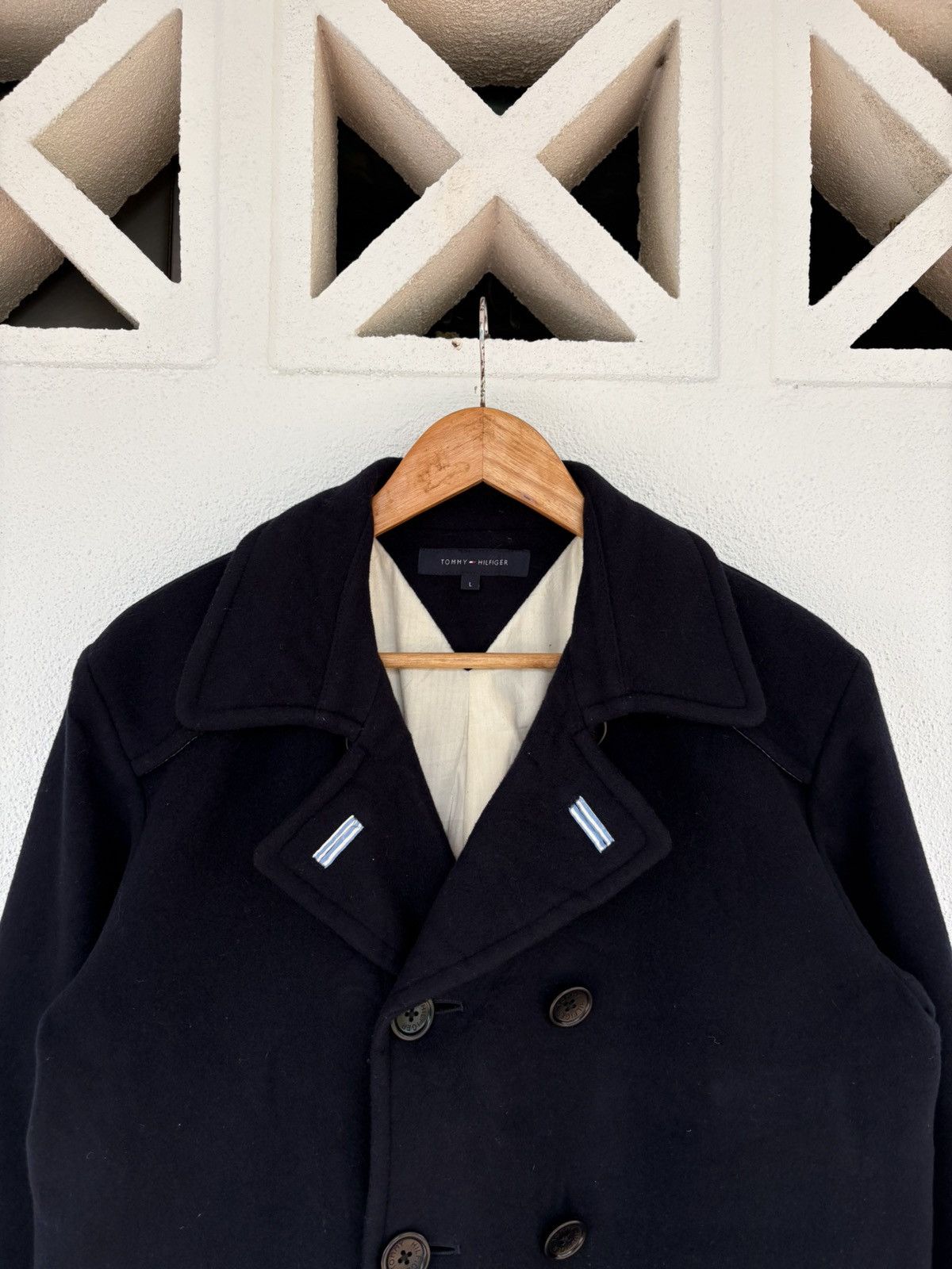Tommy Hilfiger Tommy Hilfiger Wool Blend Peacoat Jacket Size US M / EU 48-50 / 2 - 1 Thumbnail