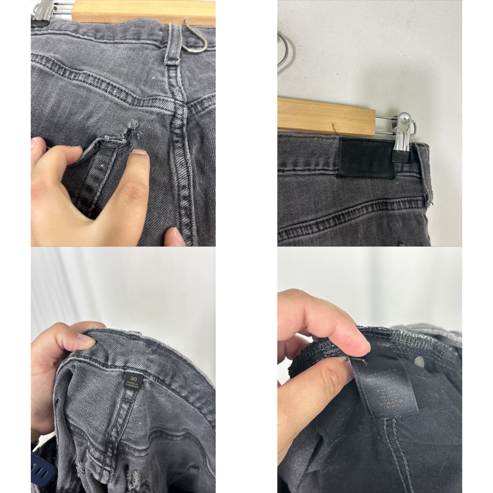 Frye Frye Womens Cut-Off Jean Short Black 30 Raw Hem 30x5 Womens Mens? Size 30" / US 8 / IT 44 - 9 Thumbnail