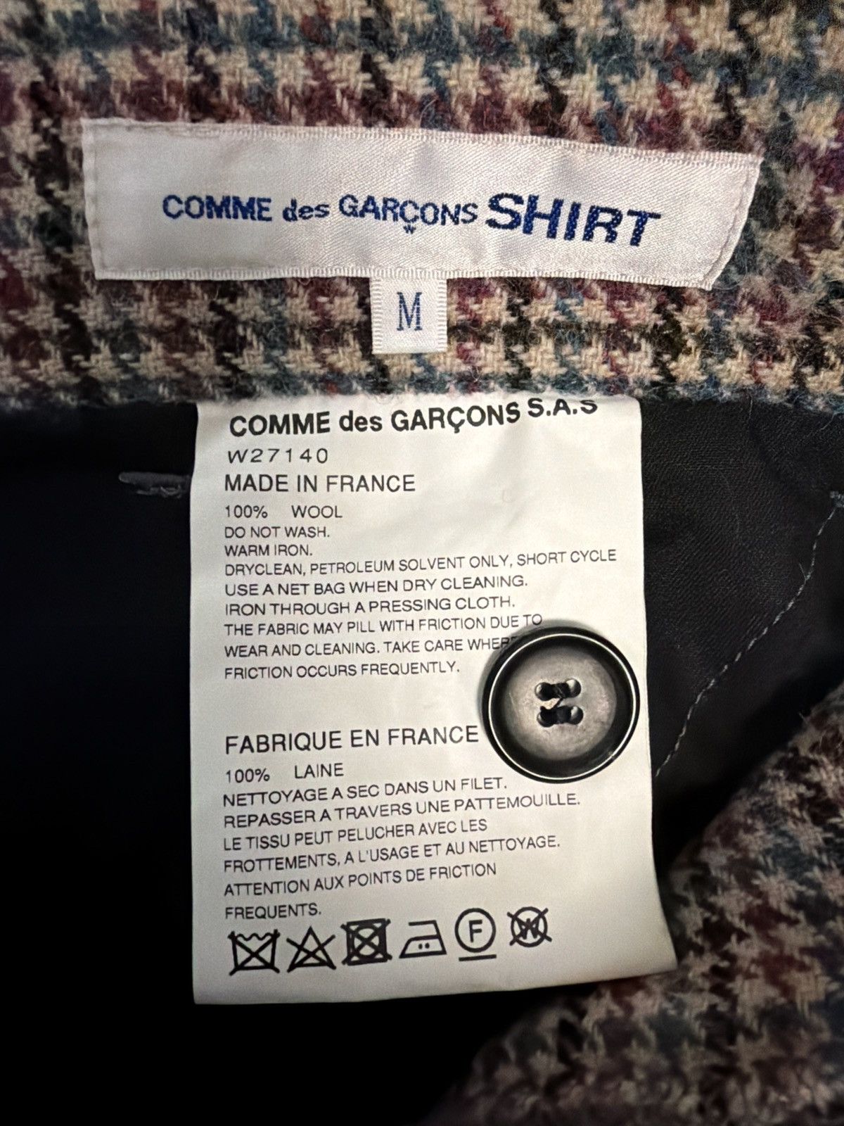 Comme des Garcons SHIRT Pied de poulle casual pants Size US 34 / EU 50 - 10 Thumbnail