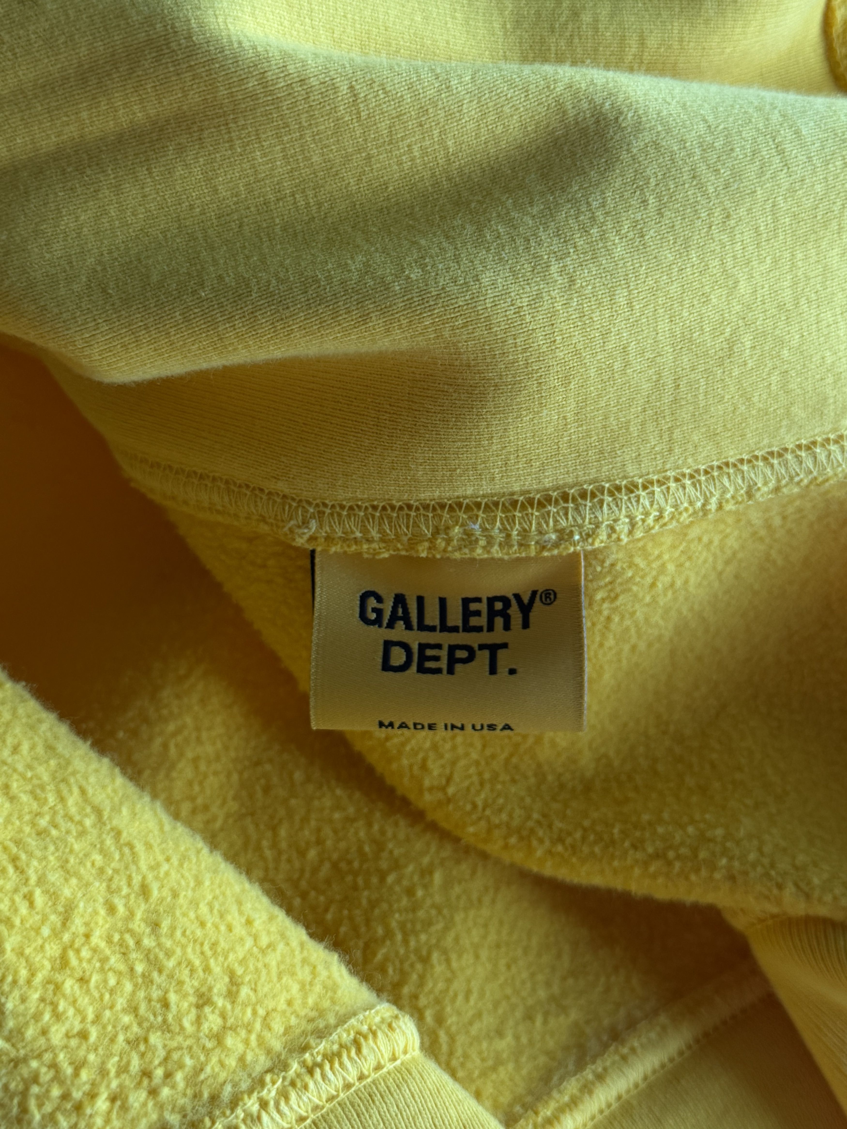 Gallery Dept. Gallery Dept Yellow & Black Logo Hoodie Size US XL / EU 56 / 4 - 4 Thumbnail