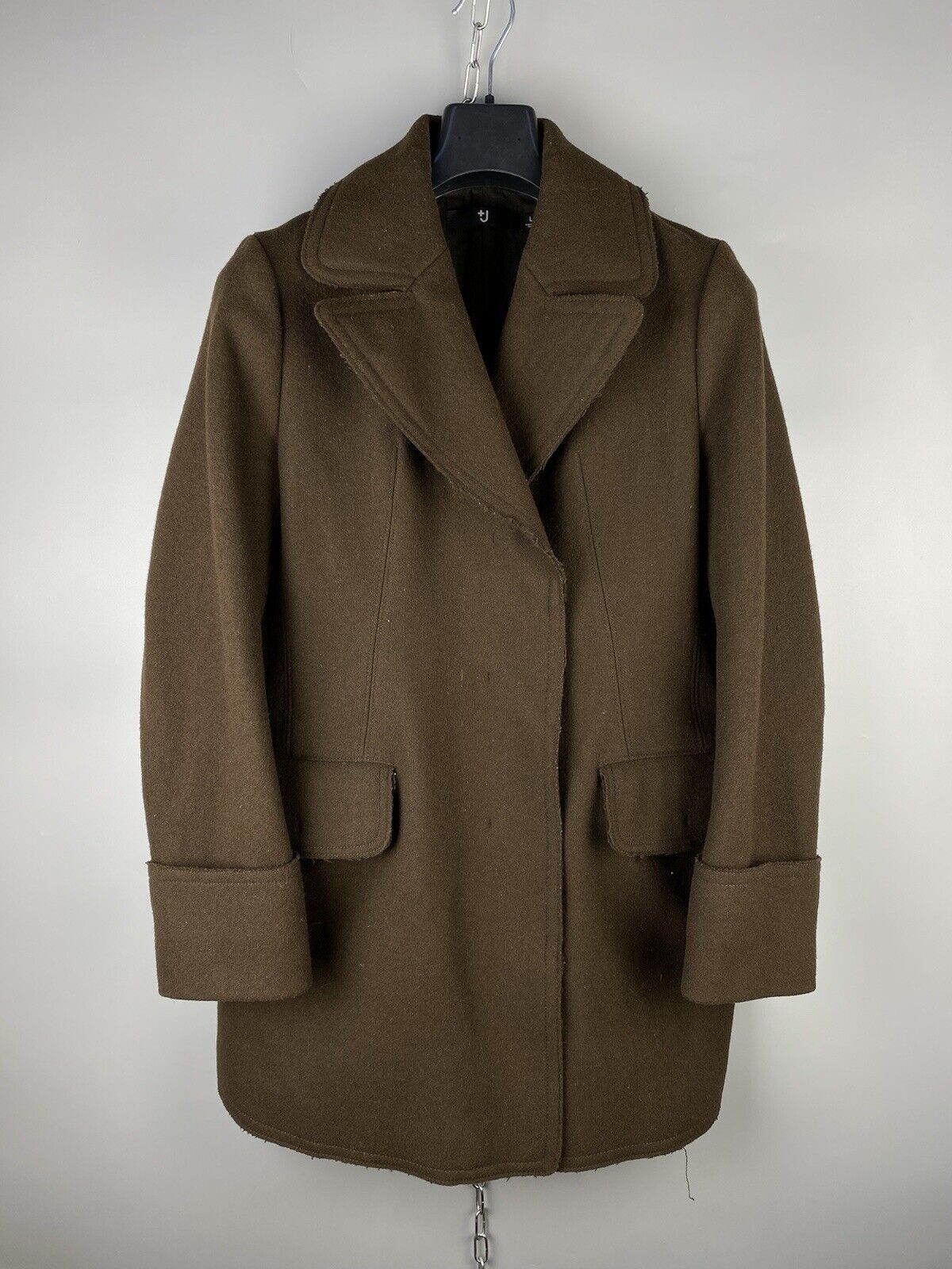 Jil Sander × Uniqlo Jil Sander Uniqlo J+ Womens Wool Casual Pea Coat Size L / US 10 / IT 46 - 1 Thumbnail