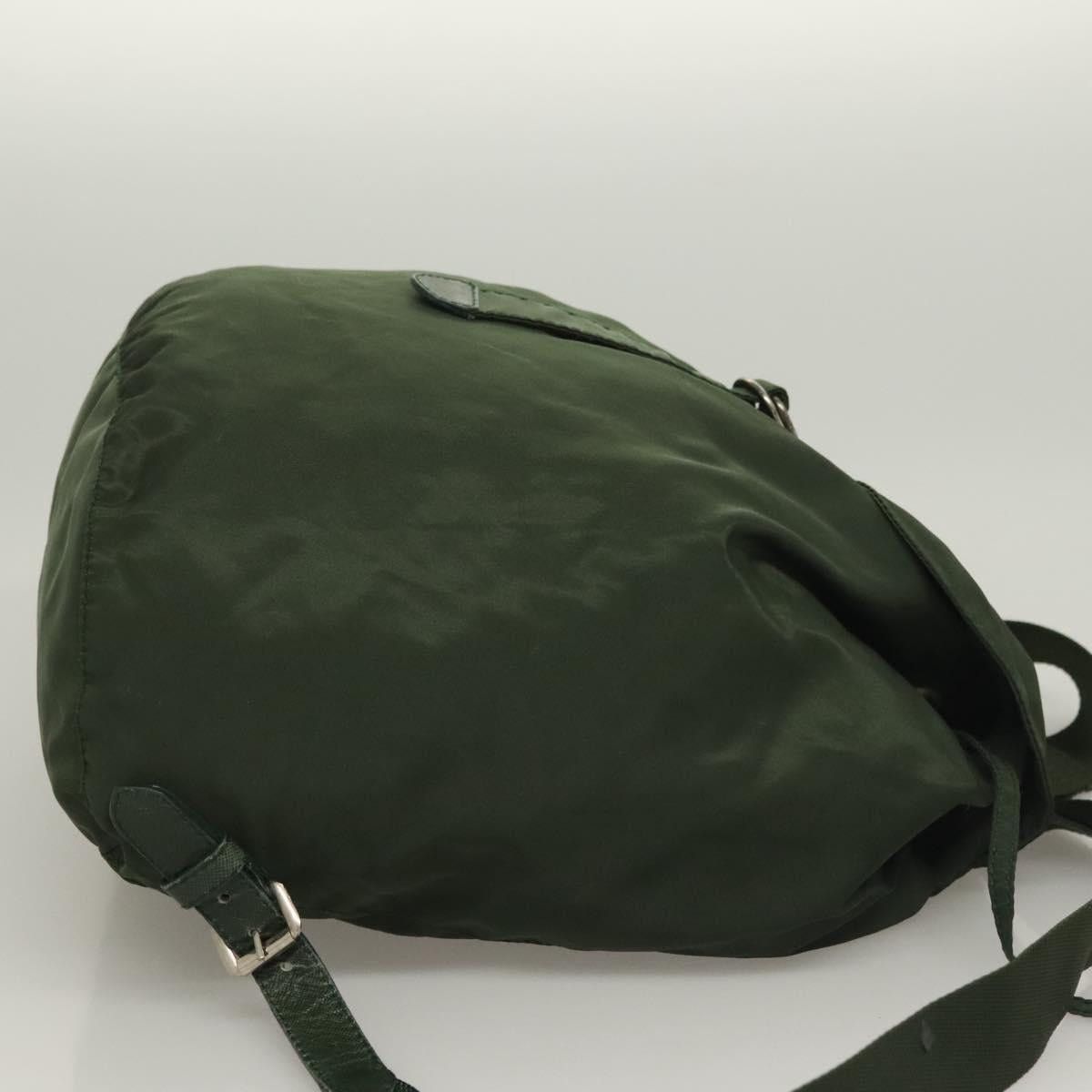 Prada PRADA Backpack Nylon Khaki Silver Size ONE SIZE - 4 Thumbnail