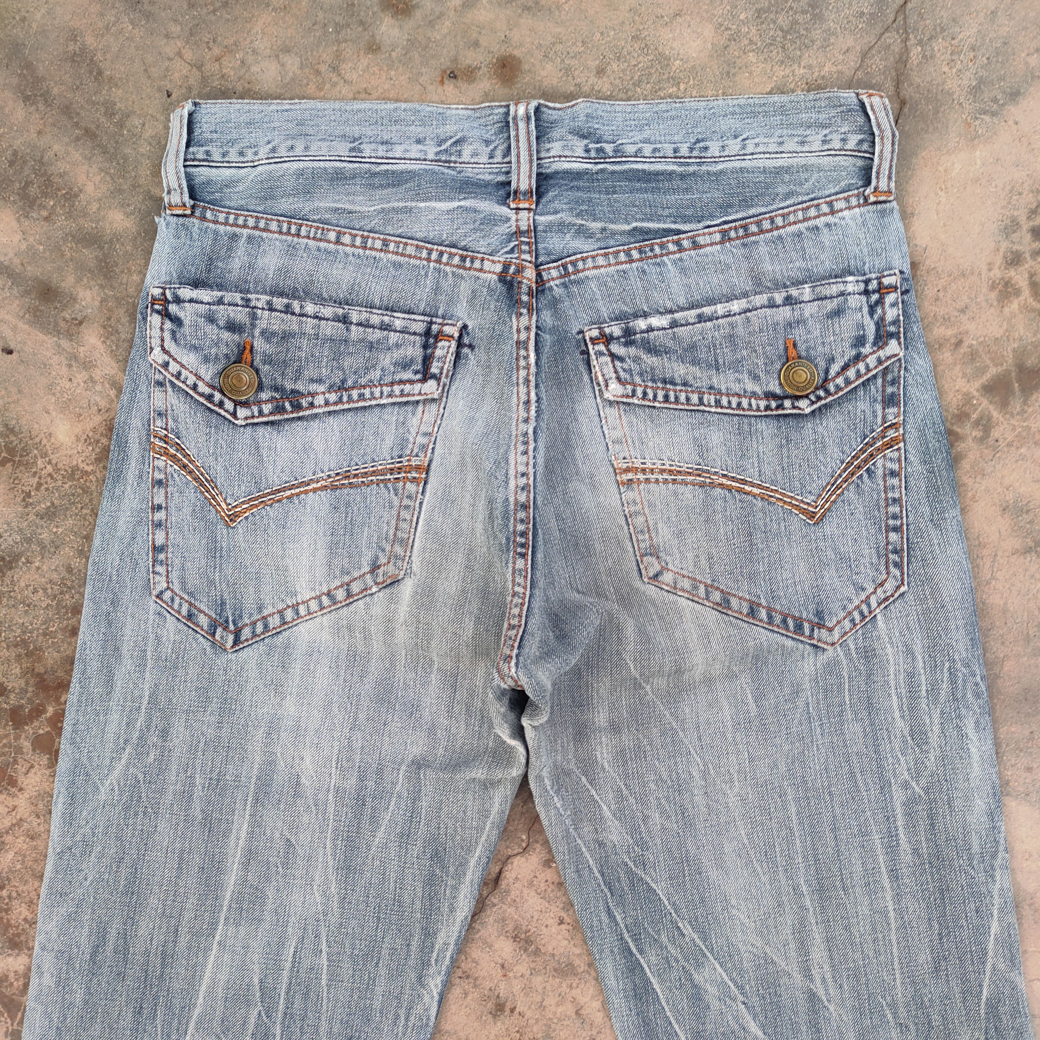 Japanese Brand Vintage Japanese flare bootcut faded denim jeans pants Size US 32 / EU 48 - 10 Thumbnail