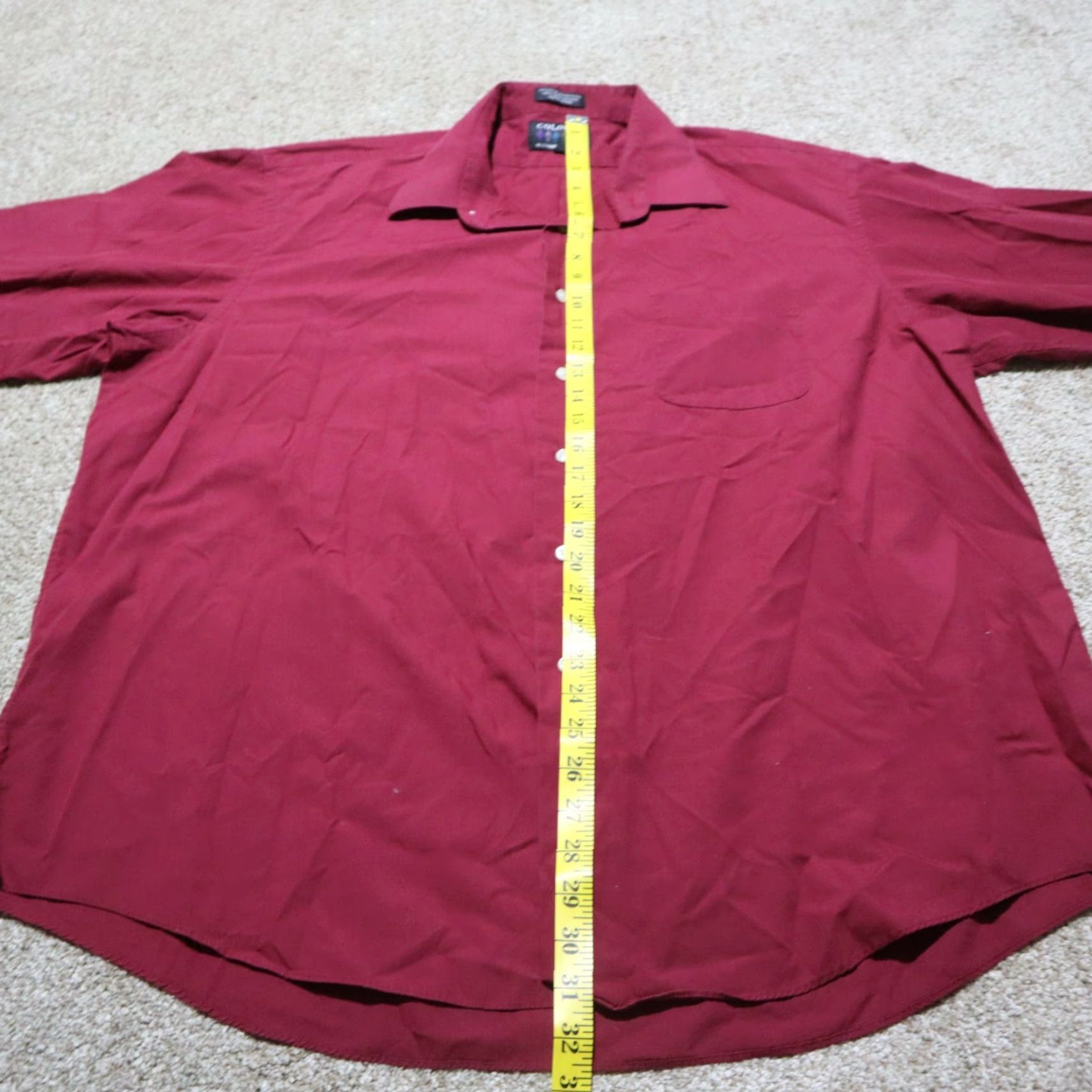 Alexander Julian Alexander Julian Colours Red Shirt Button-Up Long Sleeve Mens 2XL 18.5 34 35 Solid Clothing Shirt Mens XXL Red Button-Front Vintage? Size US XXL / EU 58 / 5 - 5 Thumbnail