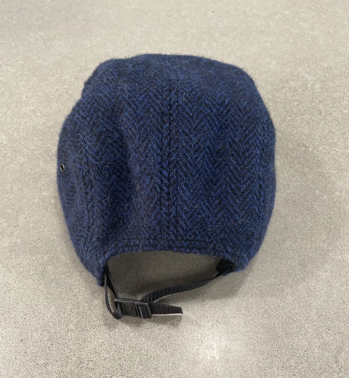 Supreme MINT: F/W 2012 Supreme x Harris Tweed Herringbone Cap "Blue" Size ONE SIZE - 4 Thumbnail