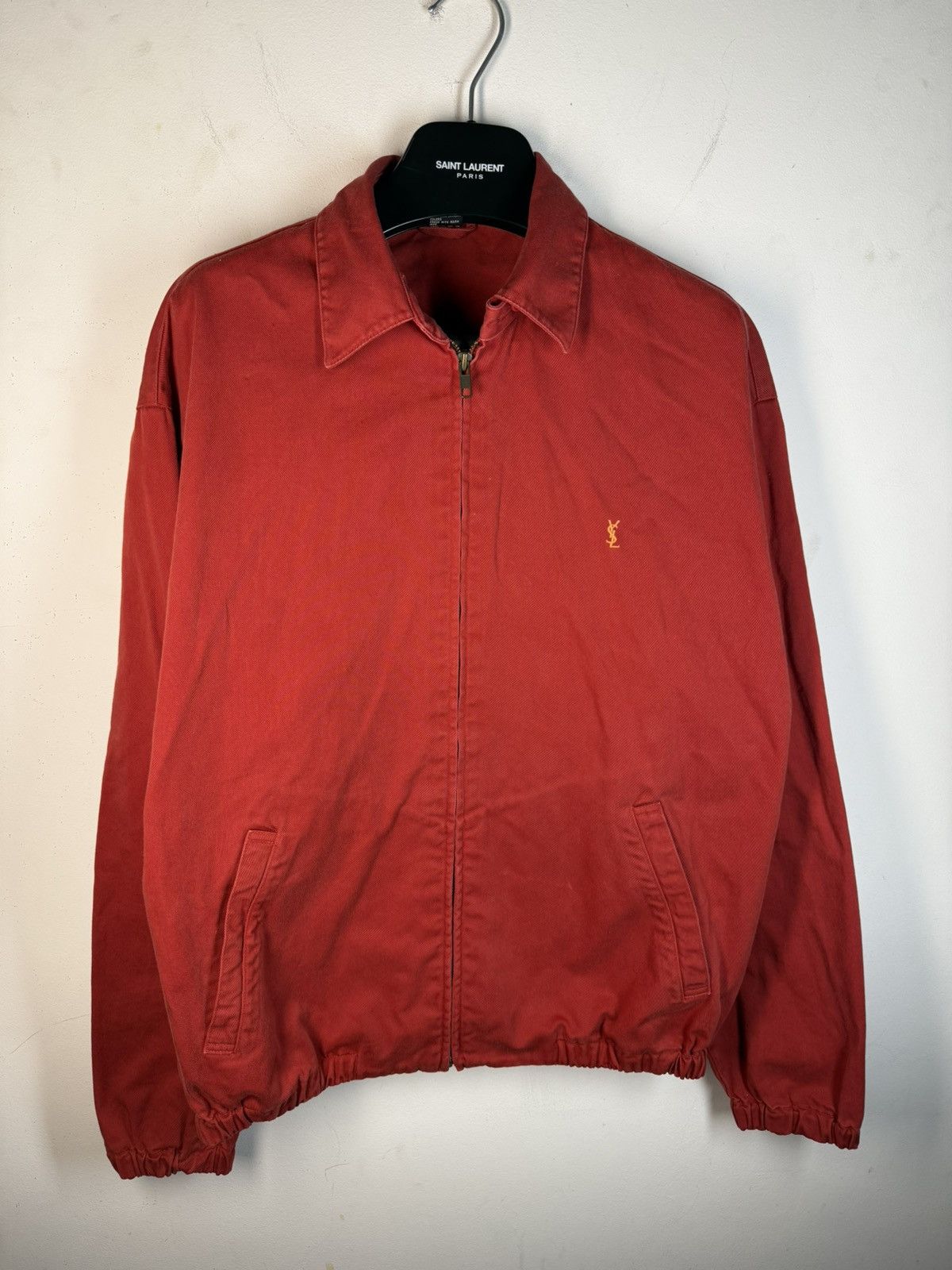 Yves Saint Laurent Cotton YSL Windbreaker Jacket 90s Bomber Zip Up Vintage Size US M / EU 48-50 / 2 - 4 Thumbnail
