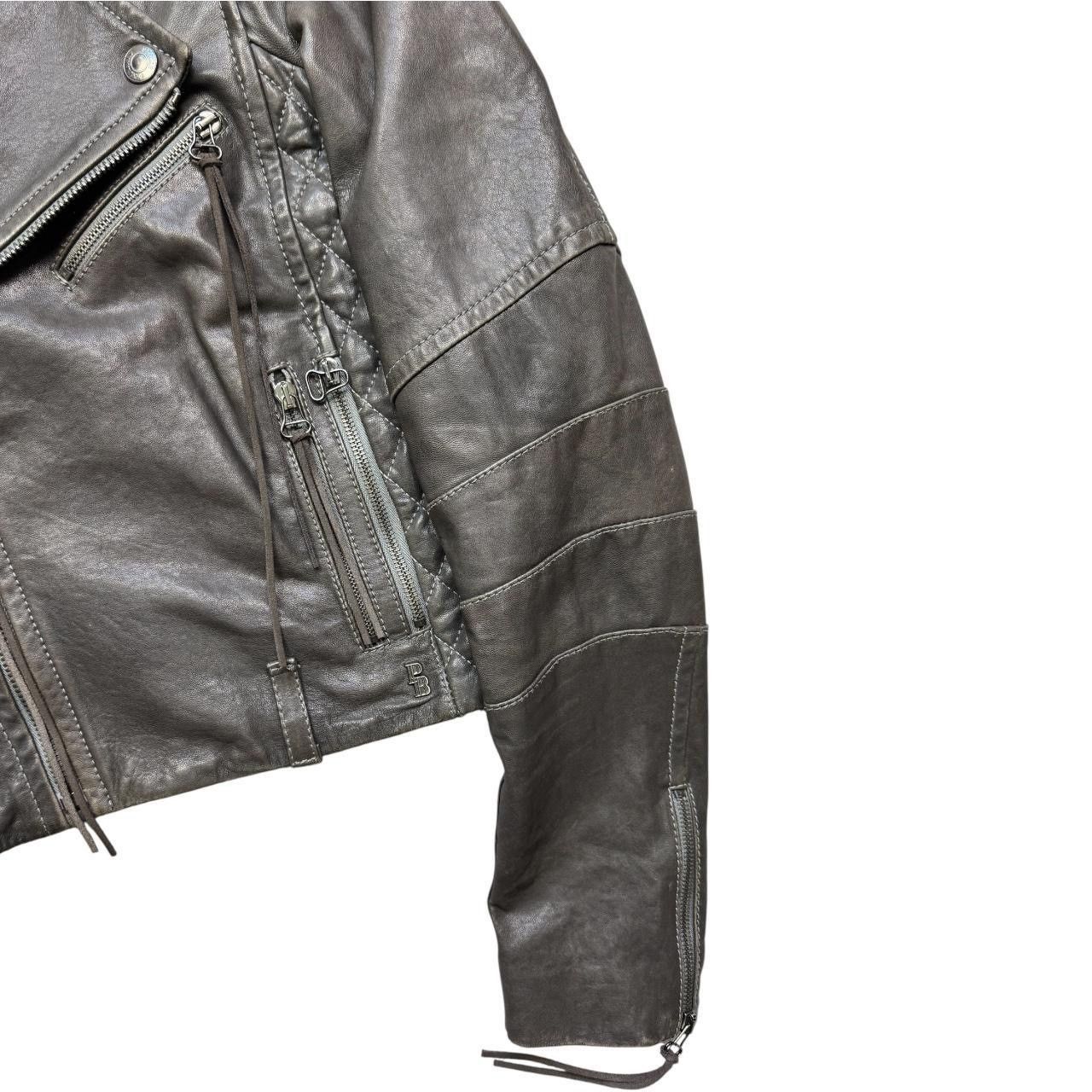 Balmain Pierre balmain brown leather jacket with lots of zippers Size S / US 4 / IT 40 - 2 Thumbnail