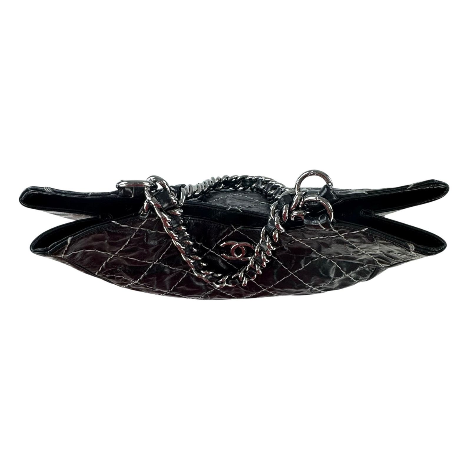Chanel Chanel Glazed Leather Double Stitched Tote Bag Size ONE SIZE - 6 Thumbnail
