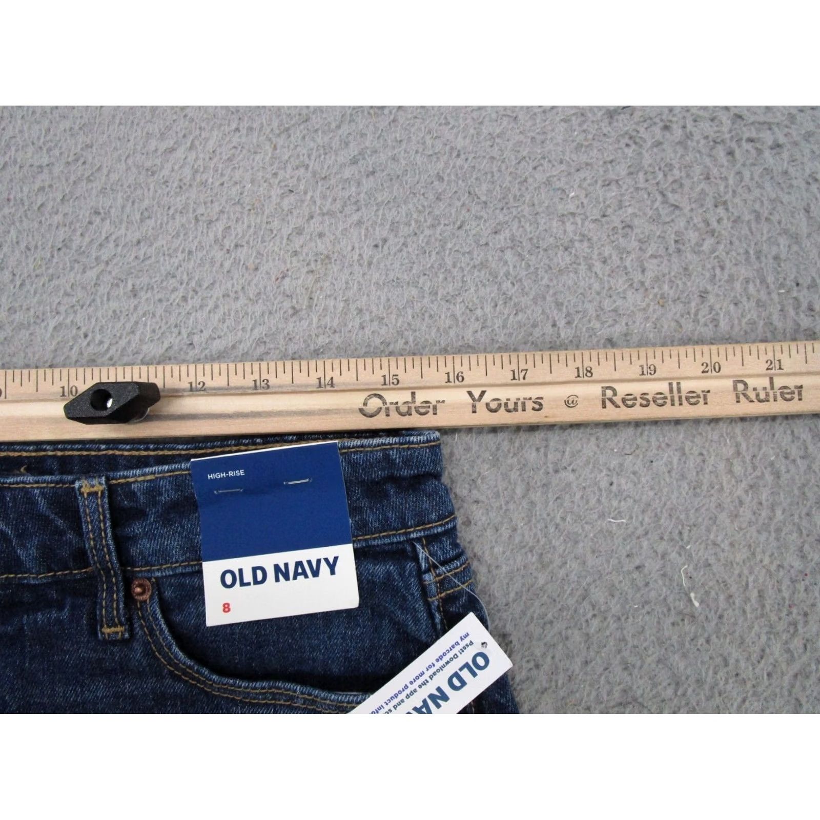 Old Navy Old Navy High Rise Secret Pocket Blue Denim Stretch Skirt Women's Size 8 NEW Size 30" / US 8 / IT 44 - 5 Thumbnail
