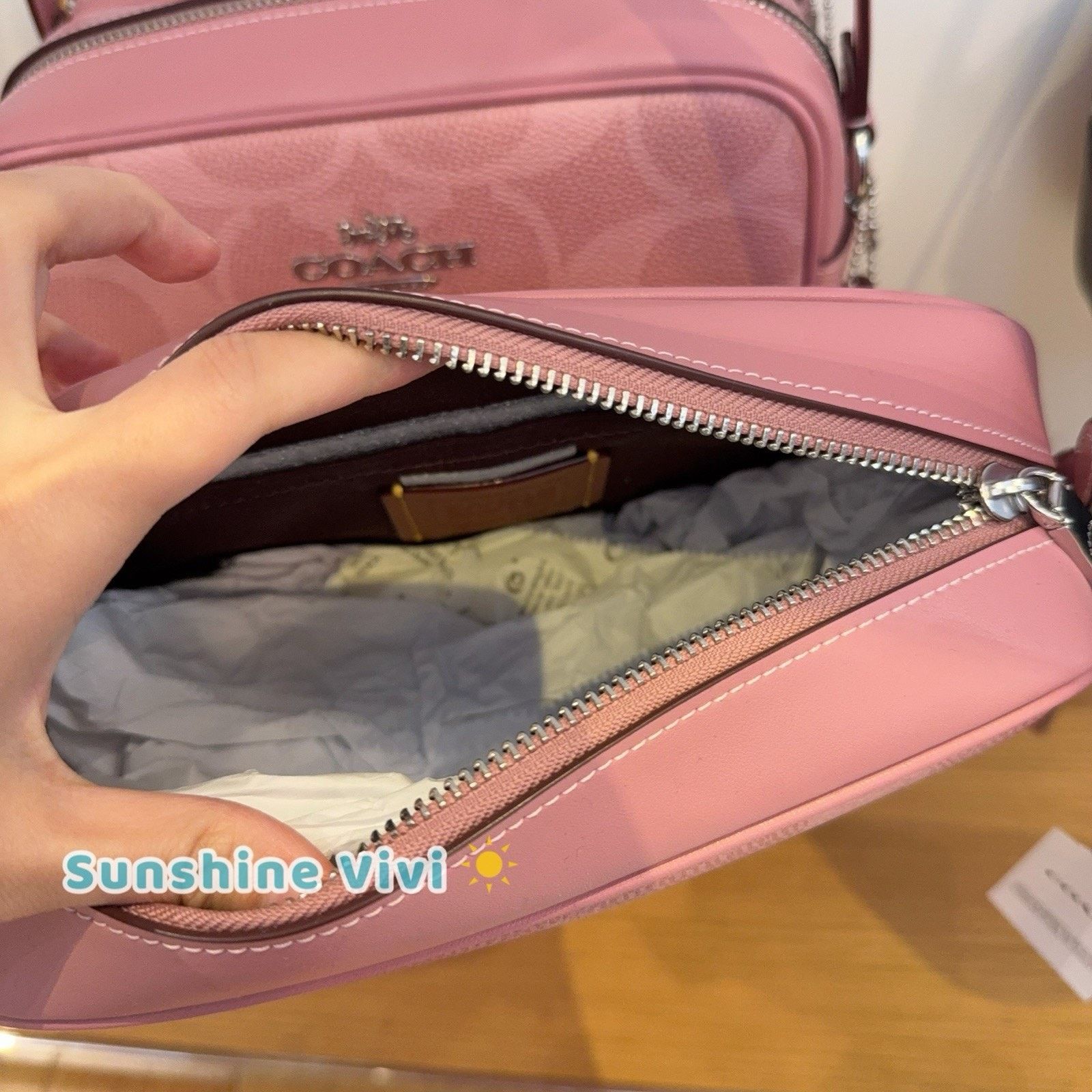 Coach NWT Coach Jamie Camera Bag In Maxi Canvas CCK73 Dusty Pink Size ONE SIZE - 5 Thumbnail