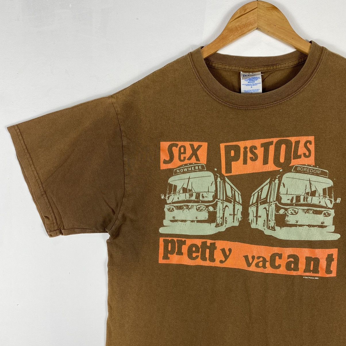 Band Tees × Vintage Vintage 00's SEX PISTOLS Pretty Vacant Faded Band Tee Size US M / EU 48-50 / 2 - 3 Thumbnail