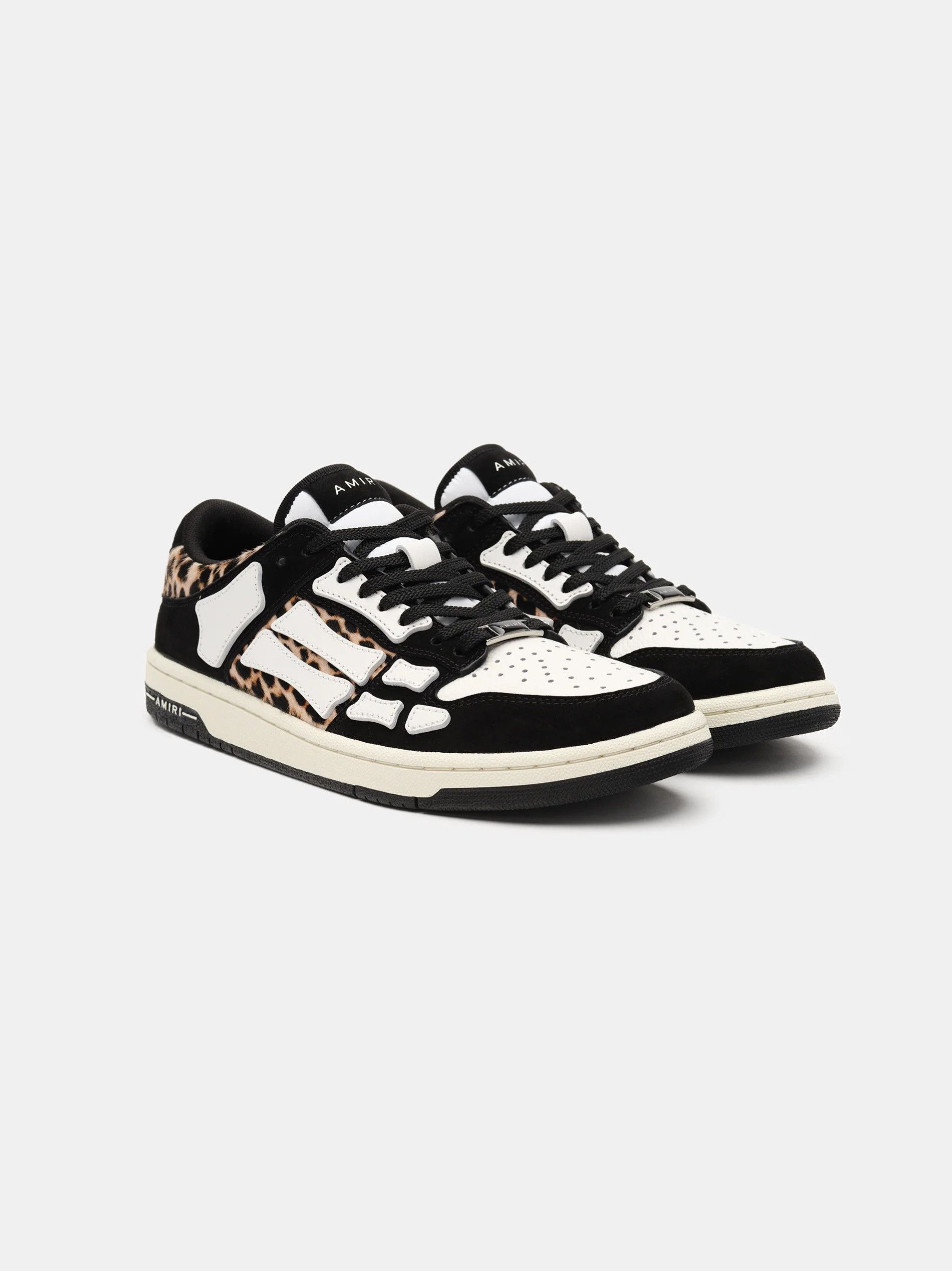 Amiri o1s1wg110925 Leopard Skelton Low Top Sneakers in Mutlicolor Size US 9 / IT 39 - 2 Thumbnail