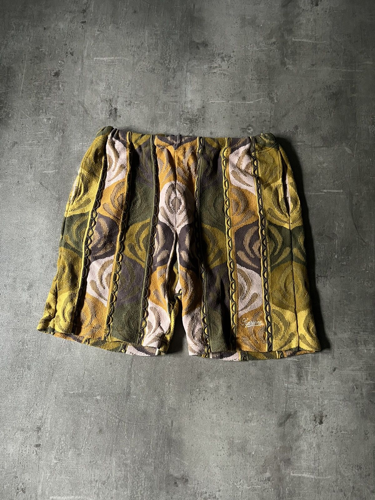 Coogi × Supreme Supreme coogi style shorts green yellow very rare Size US 32 / EU 48 - 1 Thumbnail