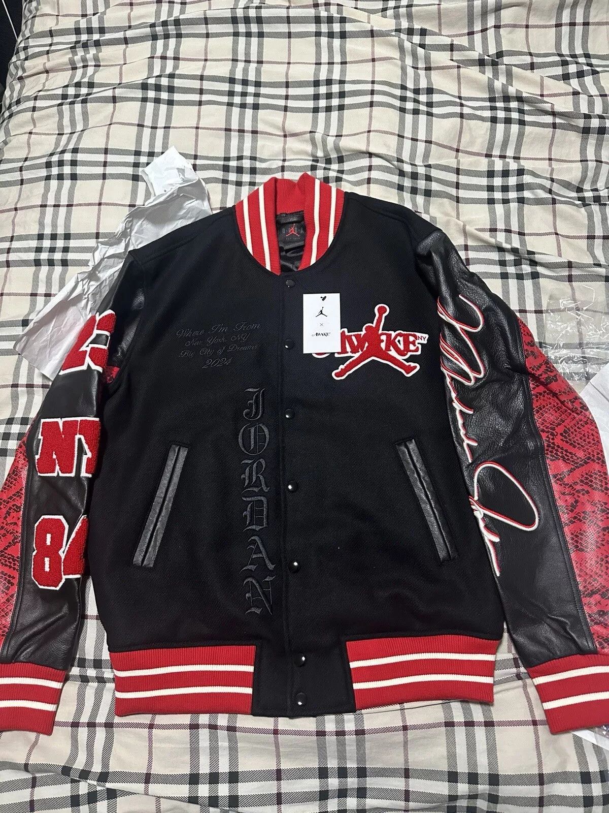 Awake × Jordan Brand Jordan & Awake NY Varsity Jacket | Grailed