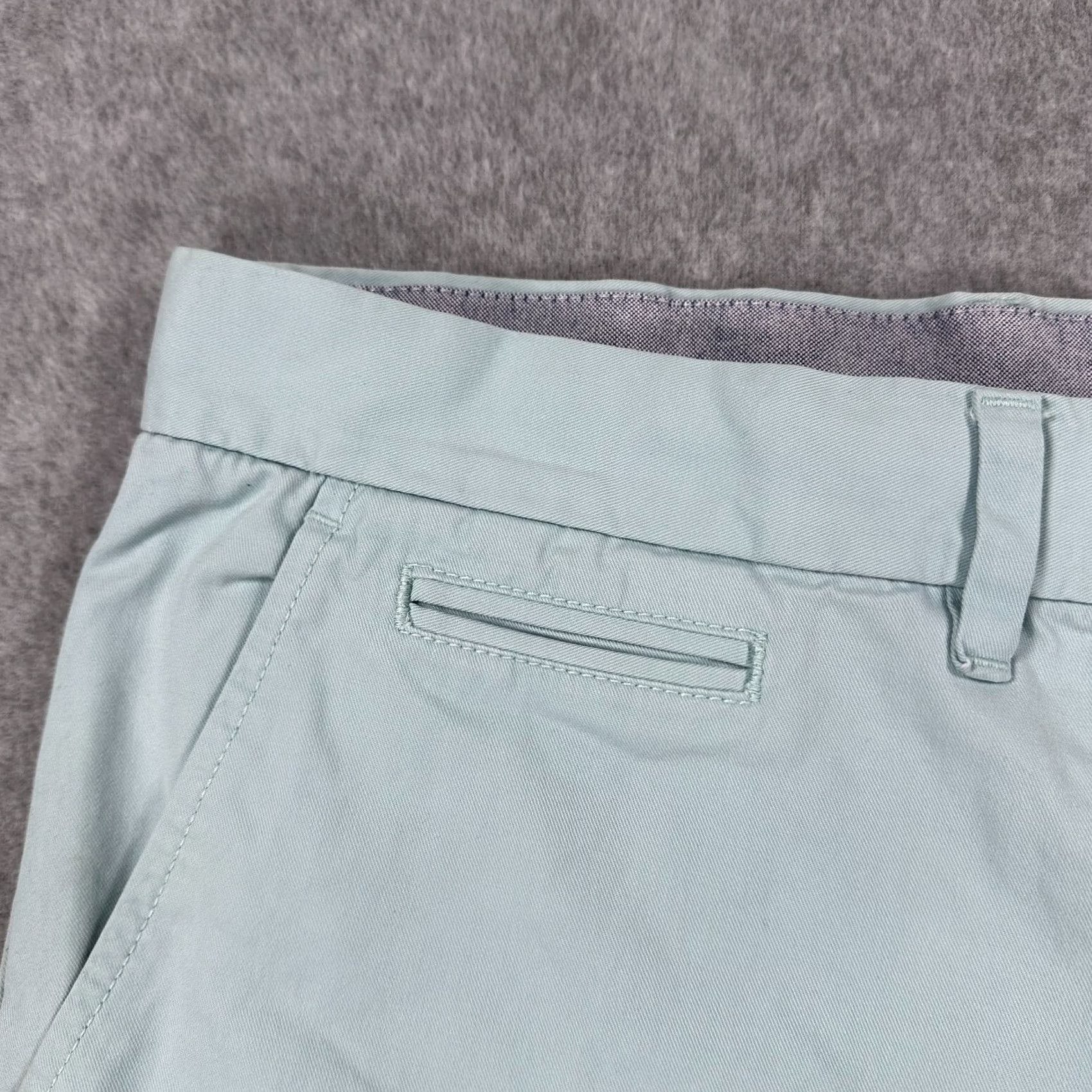 Tommy Hilfiger Tommy Hilfiger Chino Shorts Blue Men's 36 Flat Front Slash Pockets Regular Inseam 10 in Shortie Size US 36 / EU 52 - 5 Thumbnail