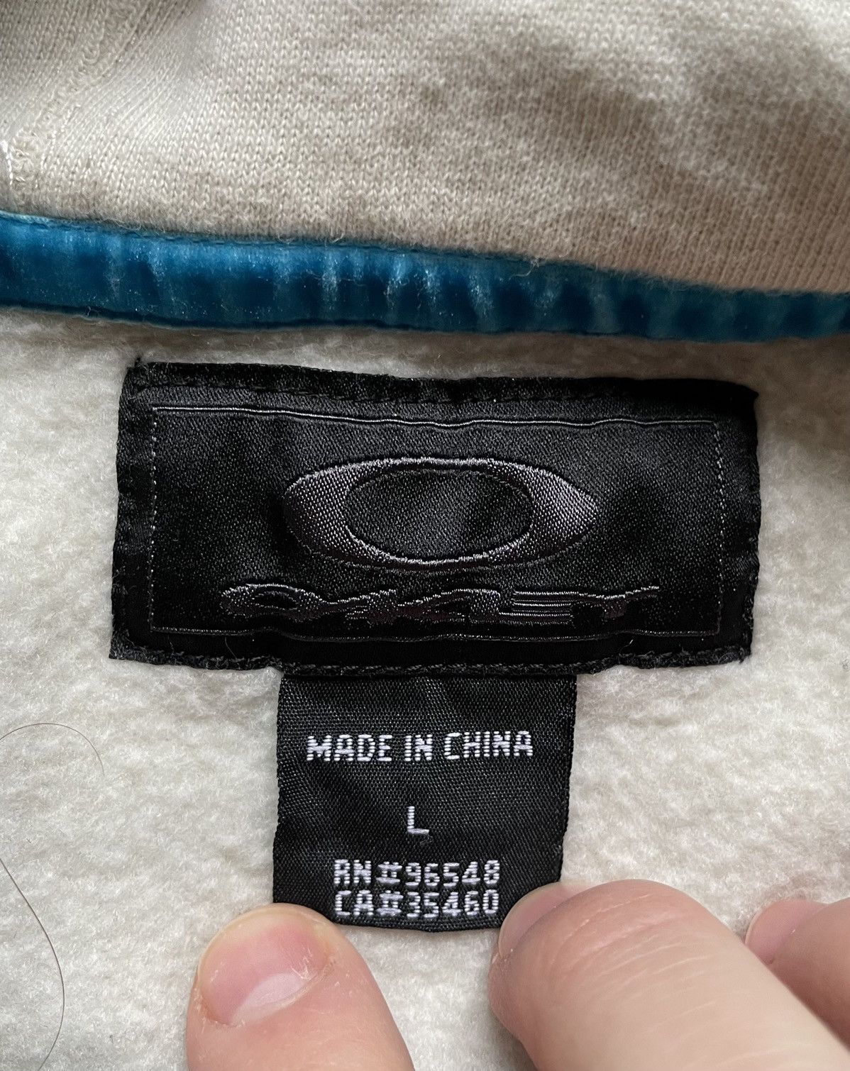 Oakley × Vintage Y2K Vintage Outdoor Oakley Monogram Logo Zip Hoodie Fleece L Size US L / EU 52-54 / 3 - 8 Thumbnail