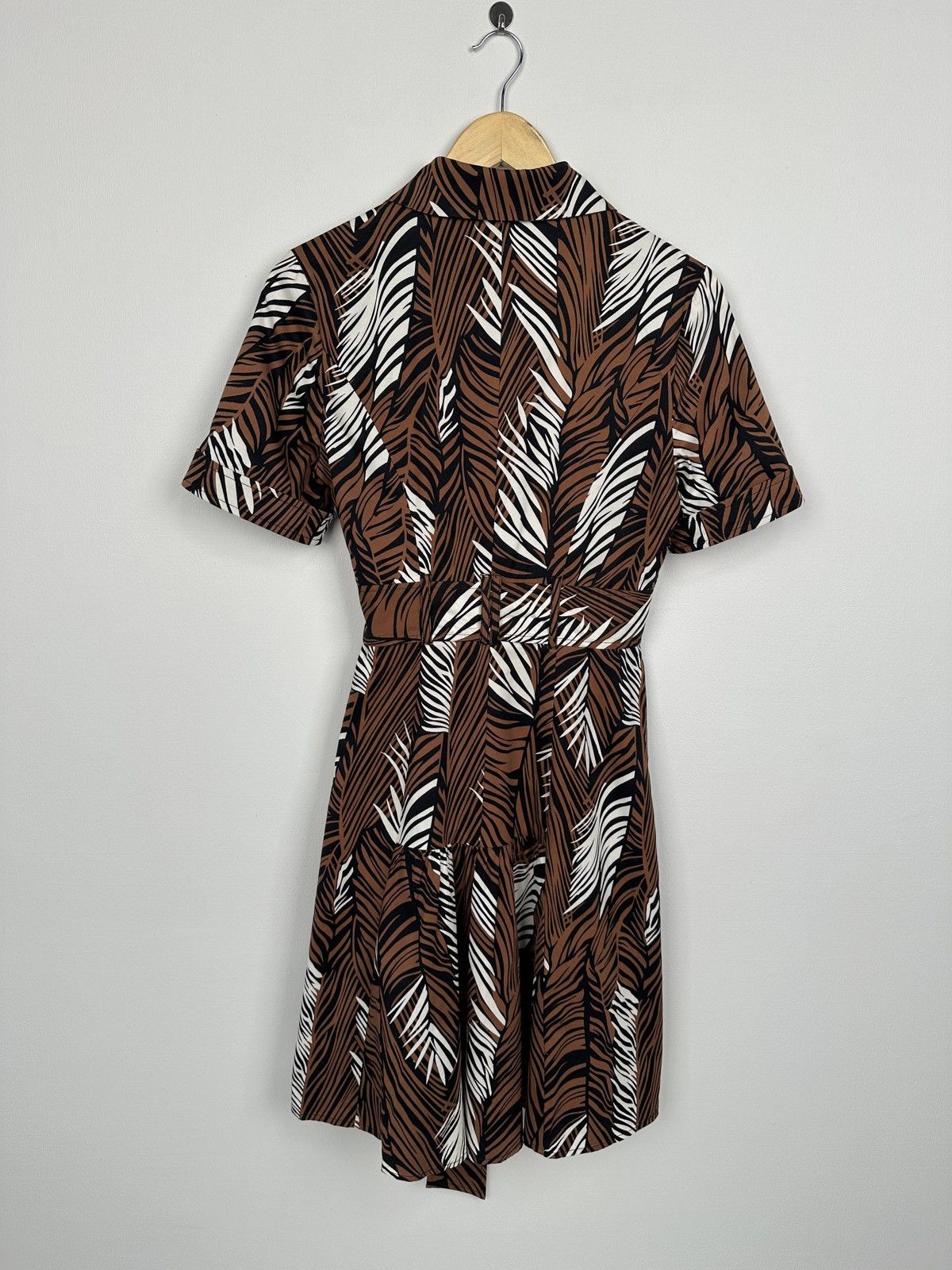 Karen Millen KAREN MILLEN Safari Jungle Print Belted Midi Dress UK 10 Size M / US 6-8 / IT 42-44 - 2 Thumbnail