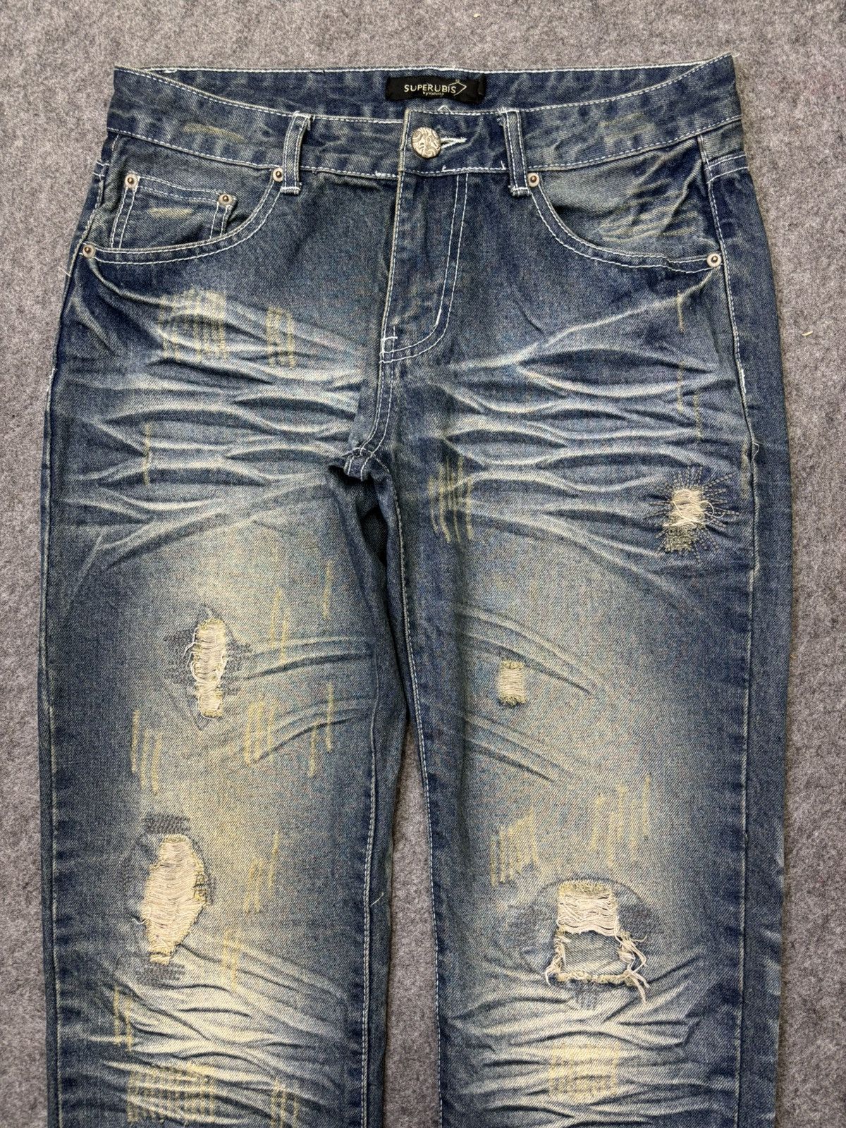 Japanese Brand Superubis Heavy Art Denim F779 Size US 32 / EU 48 - 3 Thumbnail