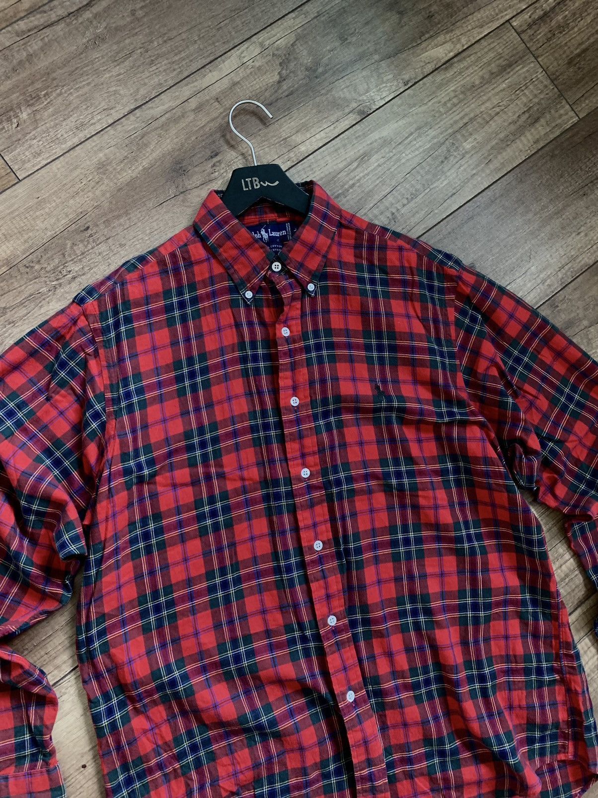 Polo Ralph Lauren Vintage Ralph Lauren Red Flannel Checkered Shirt Size US L / EU 52-54 / 3 - 5 Thumbnail