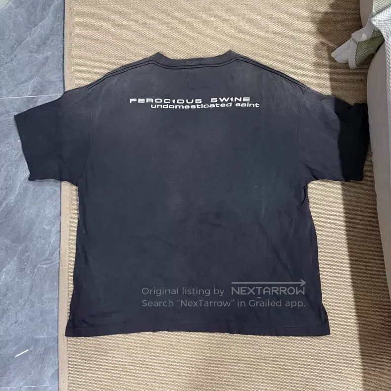 Saint Michael Saint Michael Dark aliens washed old short sleeves Size US XXL / EU 58 / 5 - 2 Thumbnail