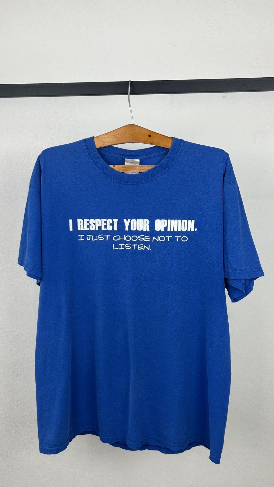 Vintage 2000s Wording Tee Size US L / EU 52-54 / 3 - 6 Thumbnail
