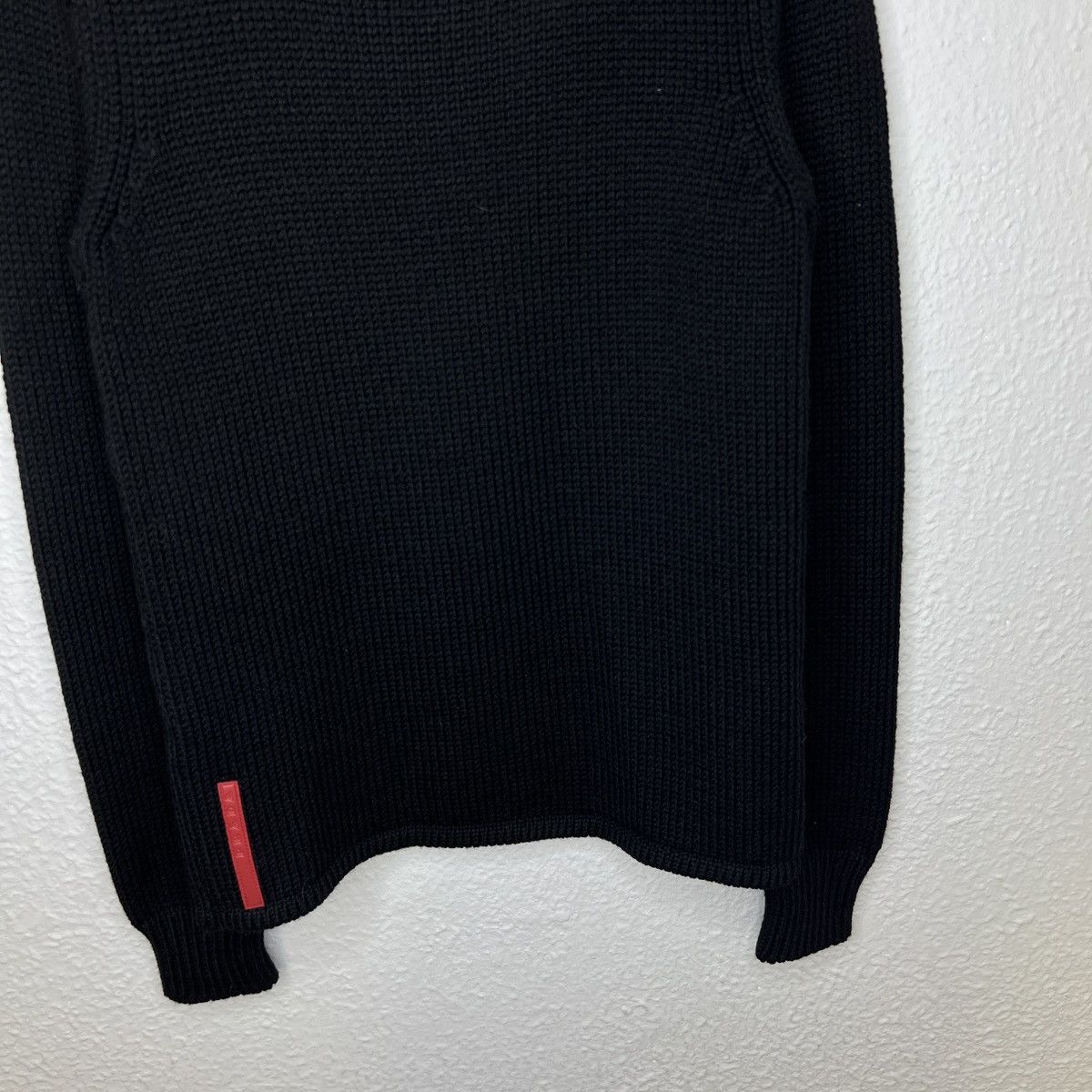 Prada Prada Sweater Knitwear Turtleneck Black Wool Nylon Size M / US 6-8 / IT 42-44 - 3 Thumbnail