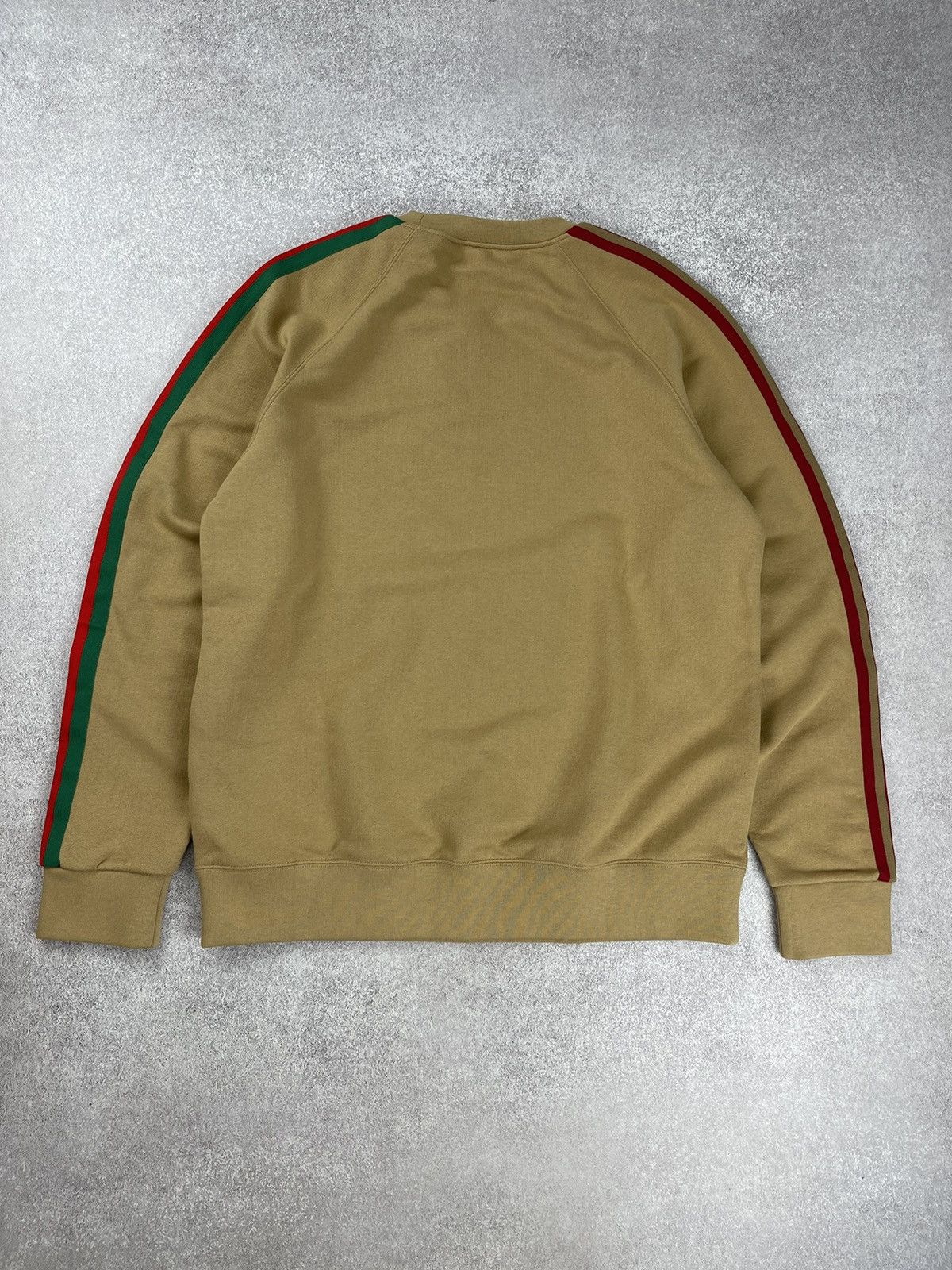 Adidas × Gucci Gucci x Adidas Cotton Sersey Sweatshirt Beige Size L Size US L / EU 52-54 / 3 - 14 Thumbnail