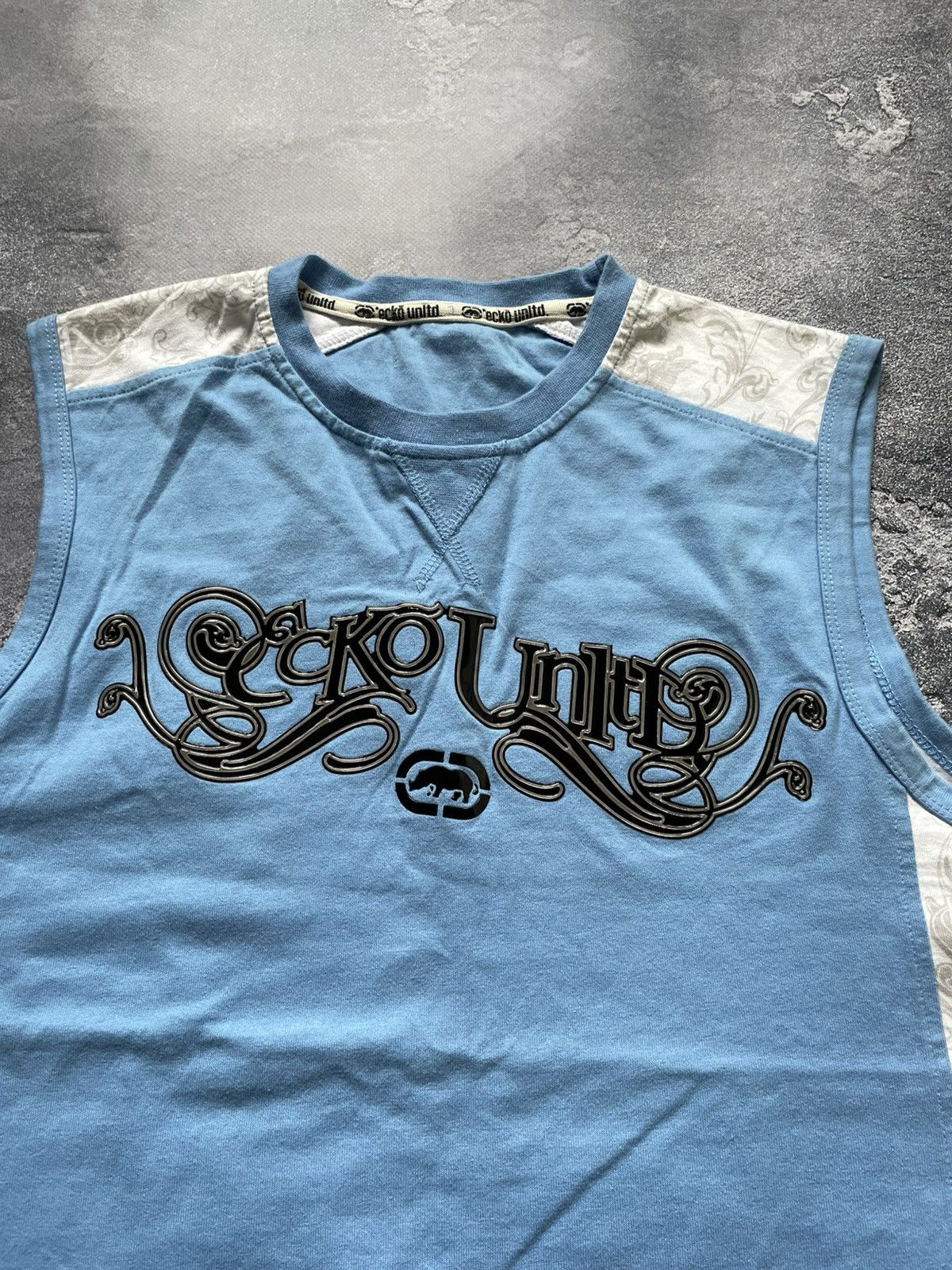 Ecko Unltd. × Vintage Vintage Ecko Unltd Big Logo Y2K Rap T Shirt Tank Tee Size US M / EU 48-50 / 2 - 6 Thumbnail