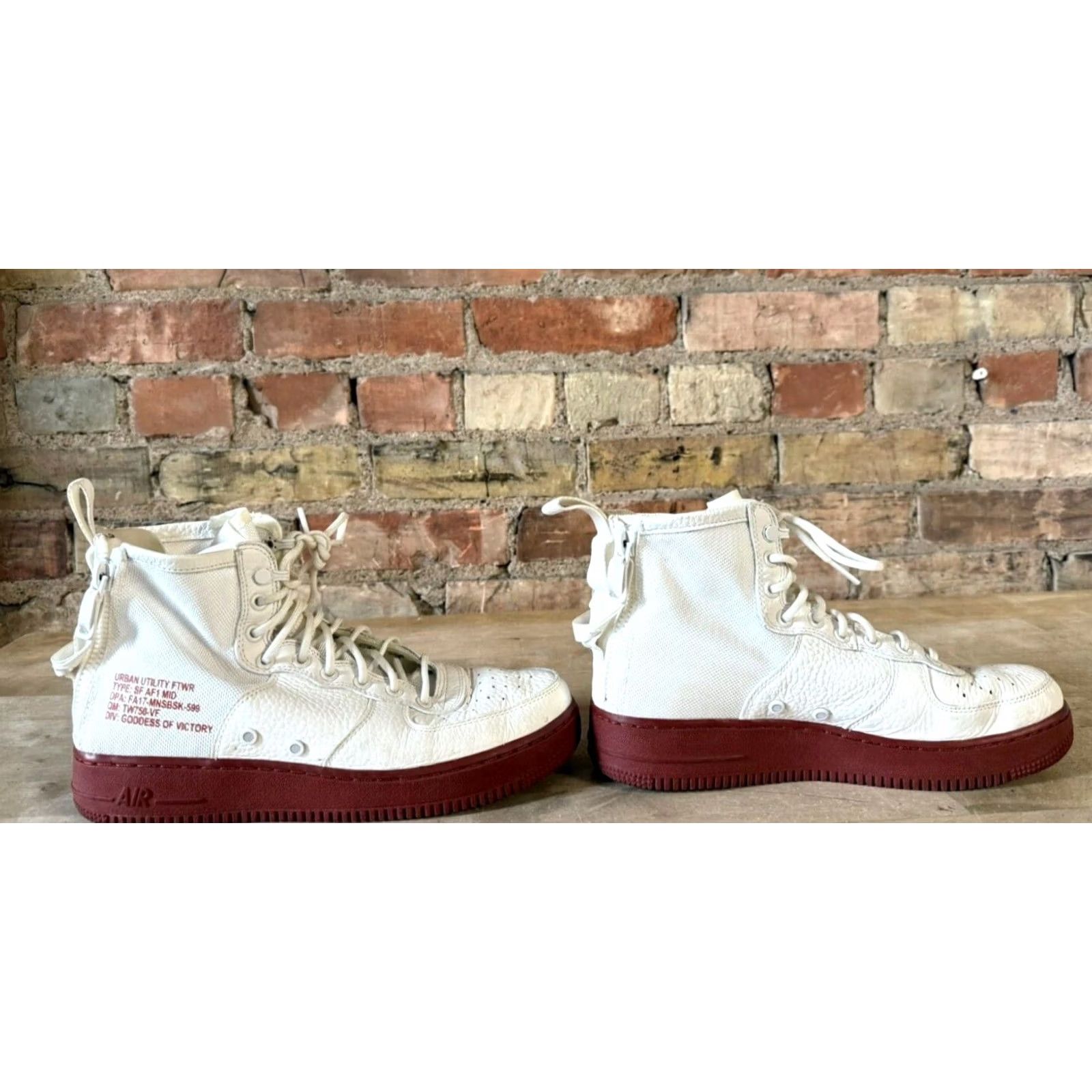 Nike Nike Air Force 1 Mid SF Sneakers - Men - White - Size 9 - 2017 - 917753-100 Size US 8 / EU 41 - 3 Thumbnail