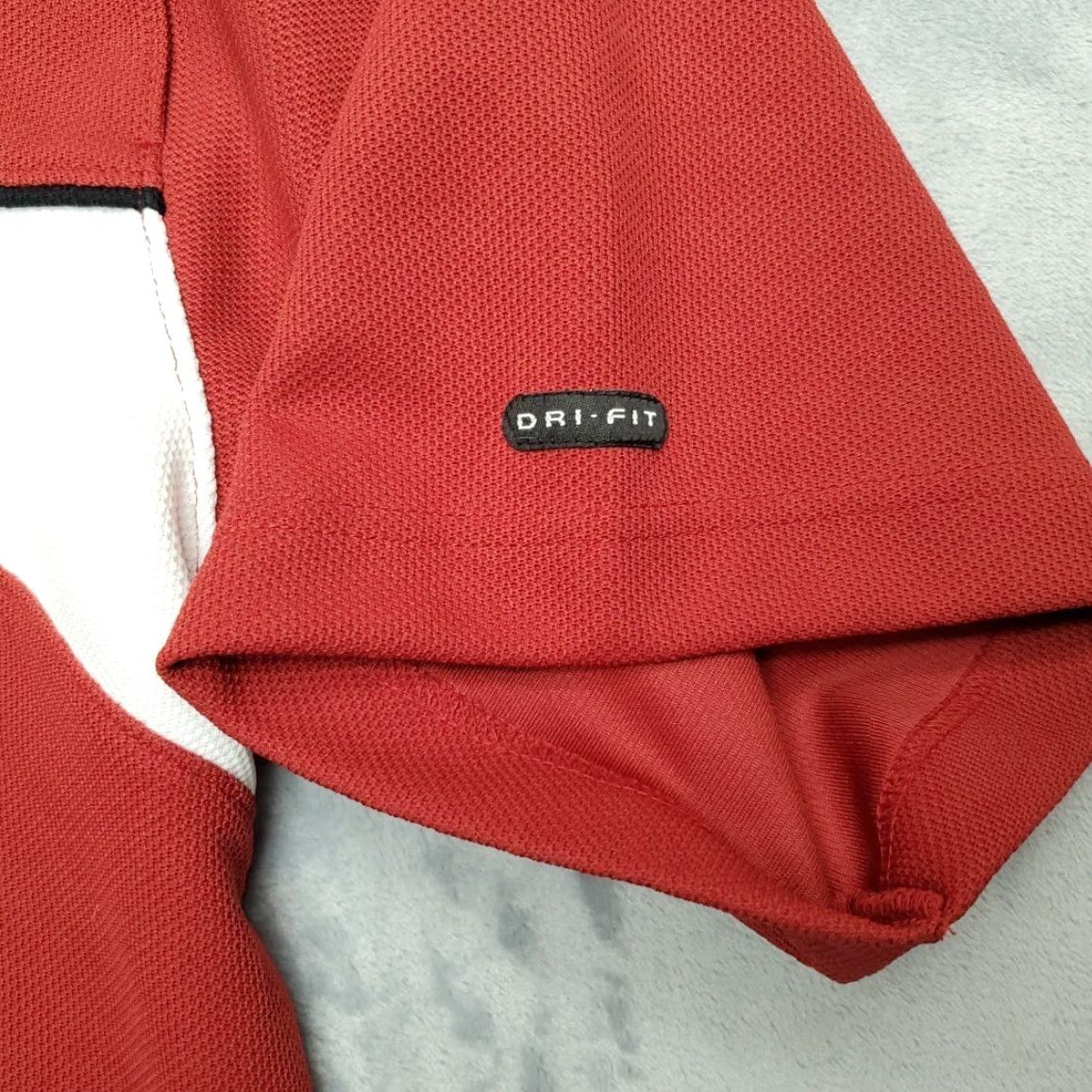 Nike VINTAGE Nike Polo Shirt Mens L Red Dri-FIT Team Short Sleeve Casual College Size US L / EU 52-54 / 3 - 5 Thumbnail