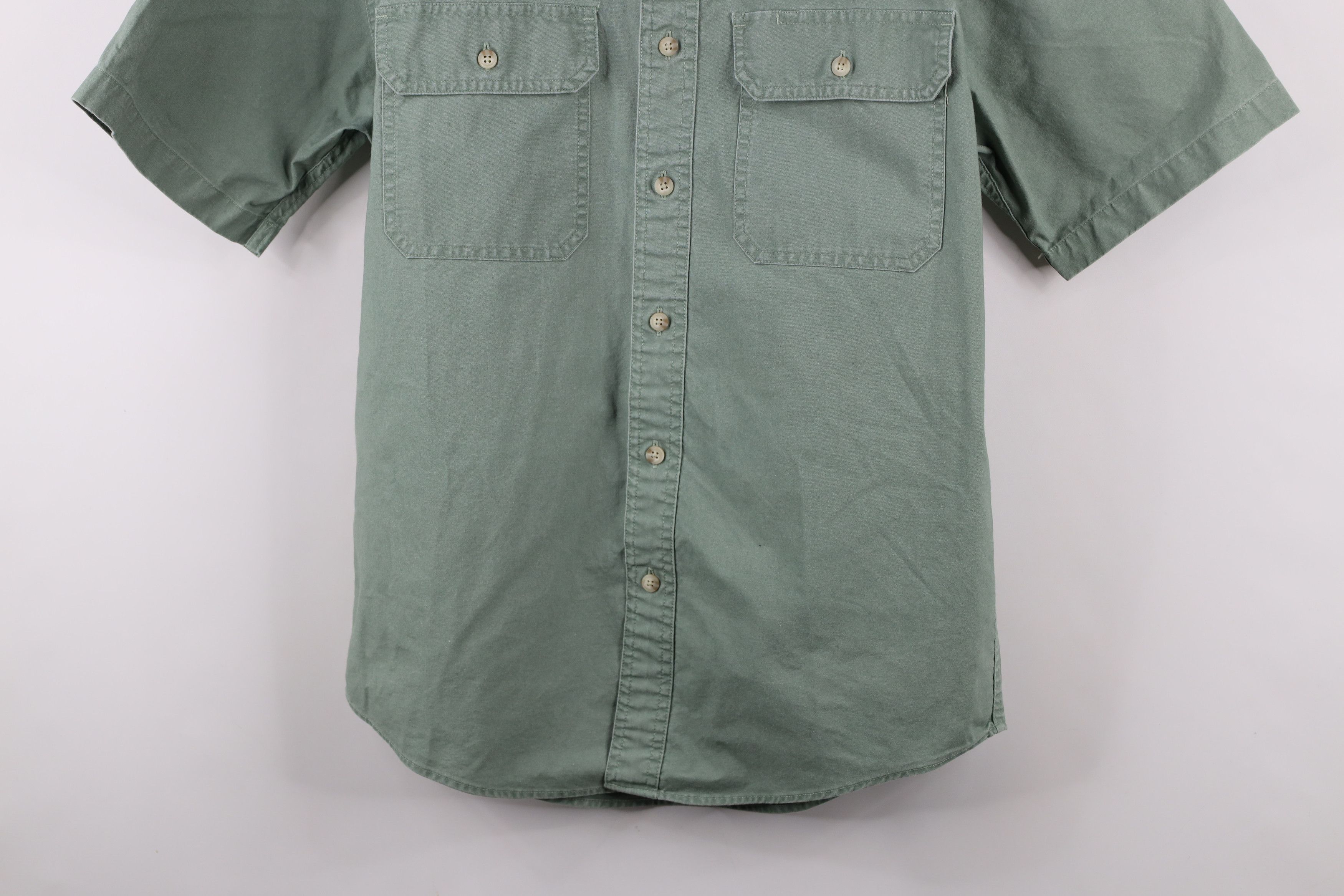 L.L. Bean × Vintage Vintage 90s LL Bean Safari Bush Collared Button Shirt Green Size US S / EU 44-46 / 1 - 3 Thumbnail