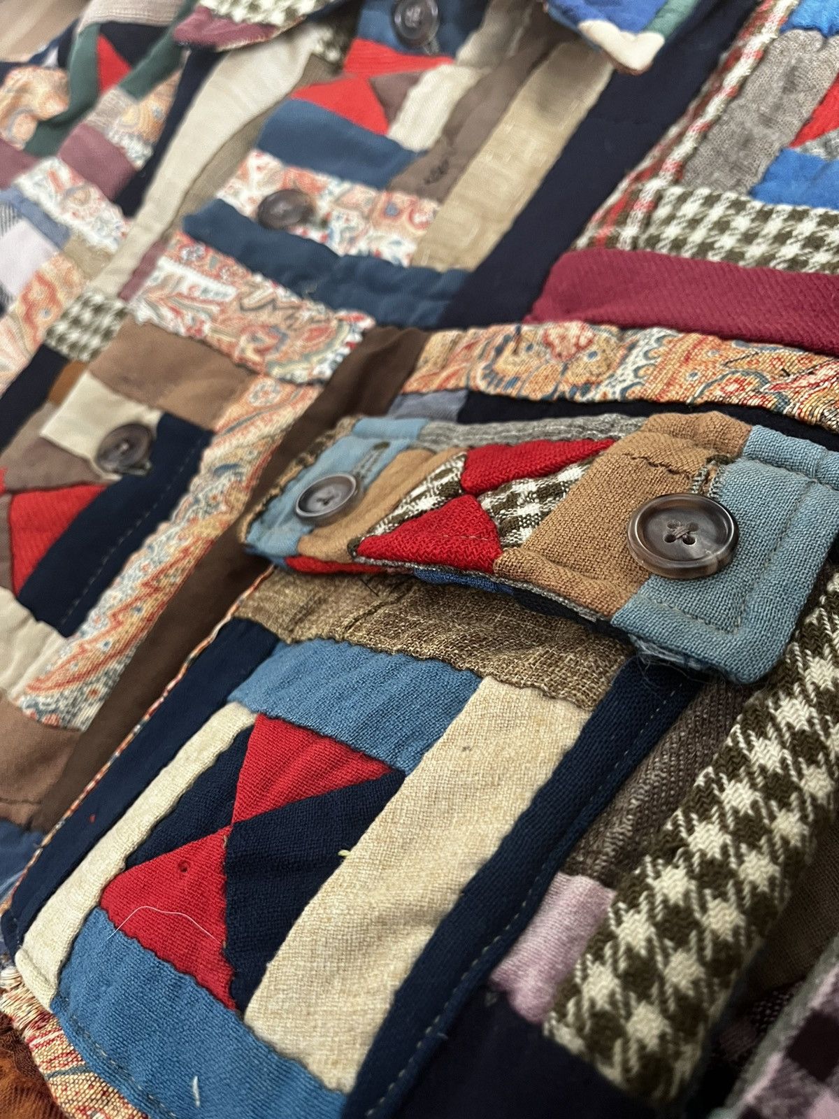 Bode Vintage quilt blanket jacket by BODE Size US L / EU 52-54 / 3 - 3 Thumbnail