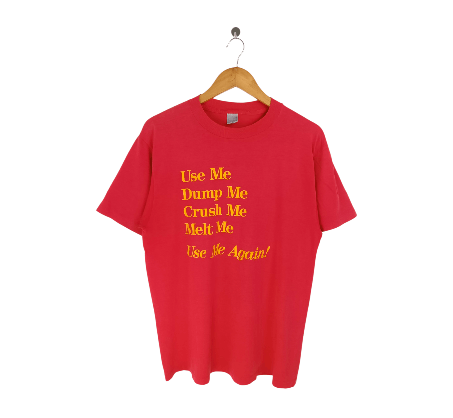 Vintage VINTAGE 90'S GLASS RECYCLE USE ME DUMP ME HUMOR FUNNY TEE Size US M / EU 48-50 / 2 - 1 Thumbnail