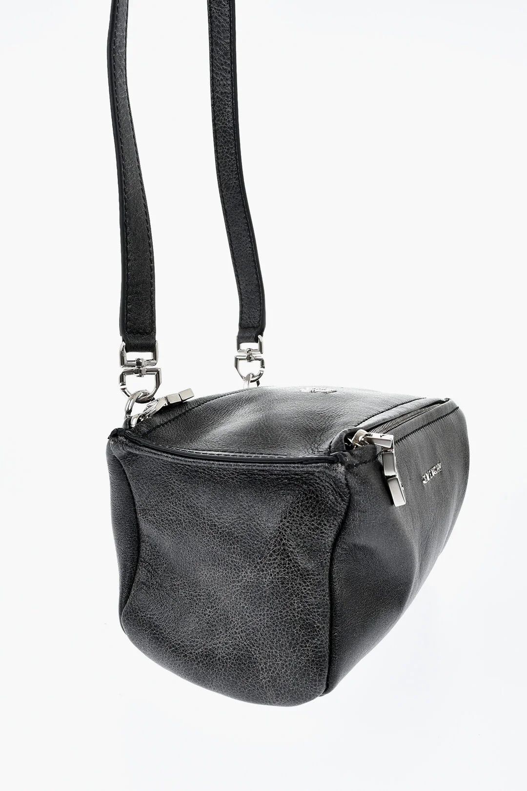 Givenchy og1mm0326 Size: OS / Hammered Leather Shoulder Bag in Grey Size ONE SIZE - 3 Thumbnail