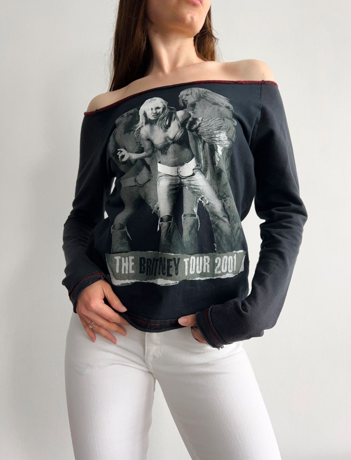 Vintage Britney Spears Rare Y2K Jonny Rock 2001 Tour one sz promo Size S / US 4 / IT 40 - 2 Thumbnail