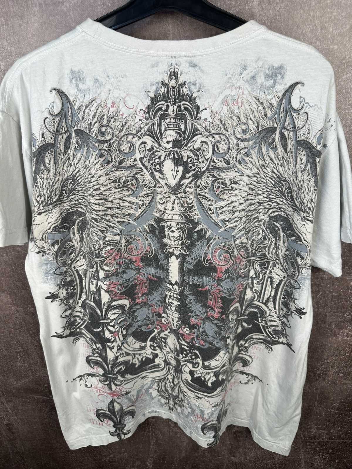 Affliction Vintage Y2K All Over Affliction Graphic Tee Size US L / EU 52-54 / 3 - 4 Thumbnail