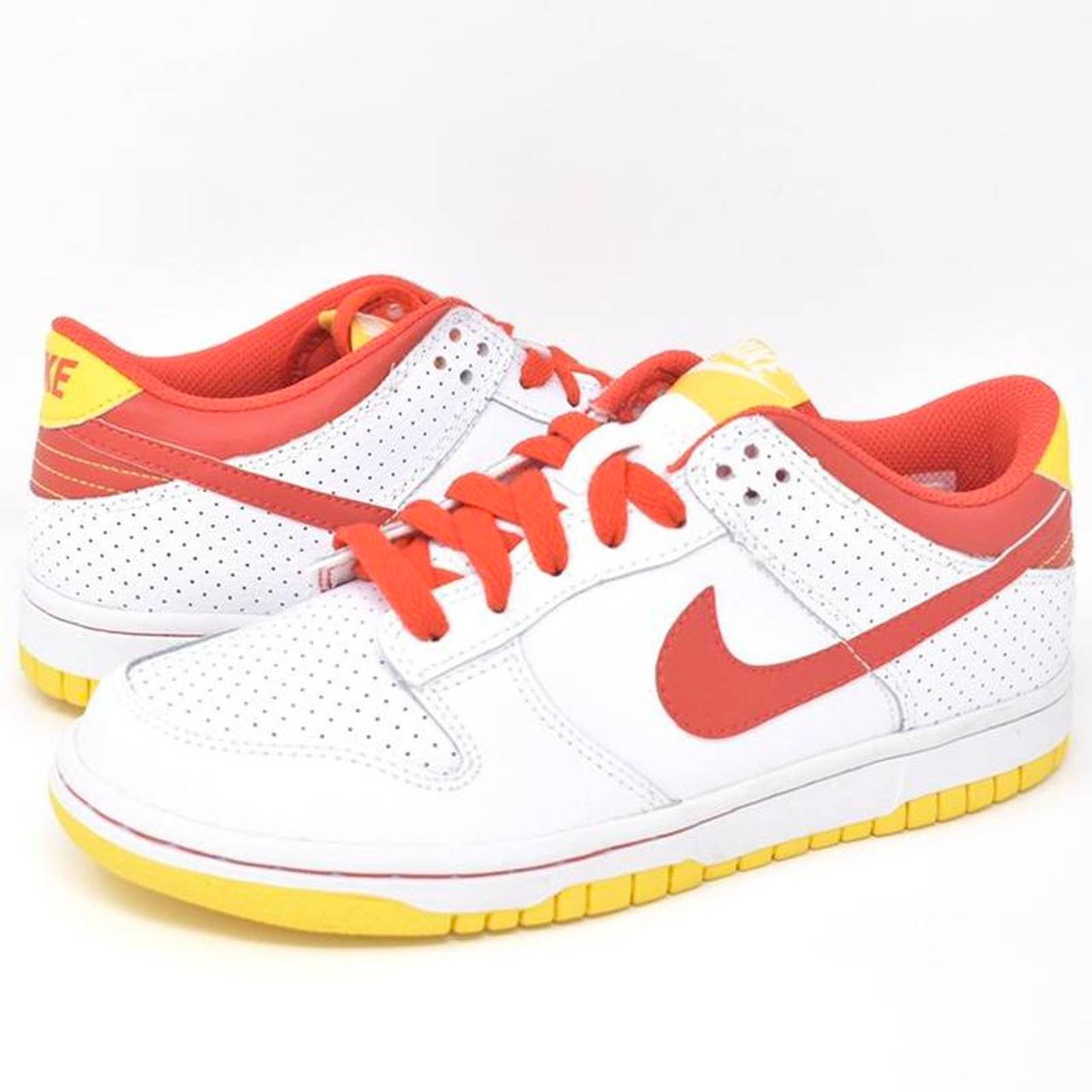 image of 2008 Nike Dunk Low “Chile Red” Shoes in White, Women's (Size 6.5)