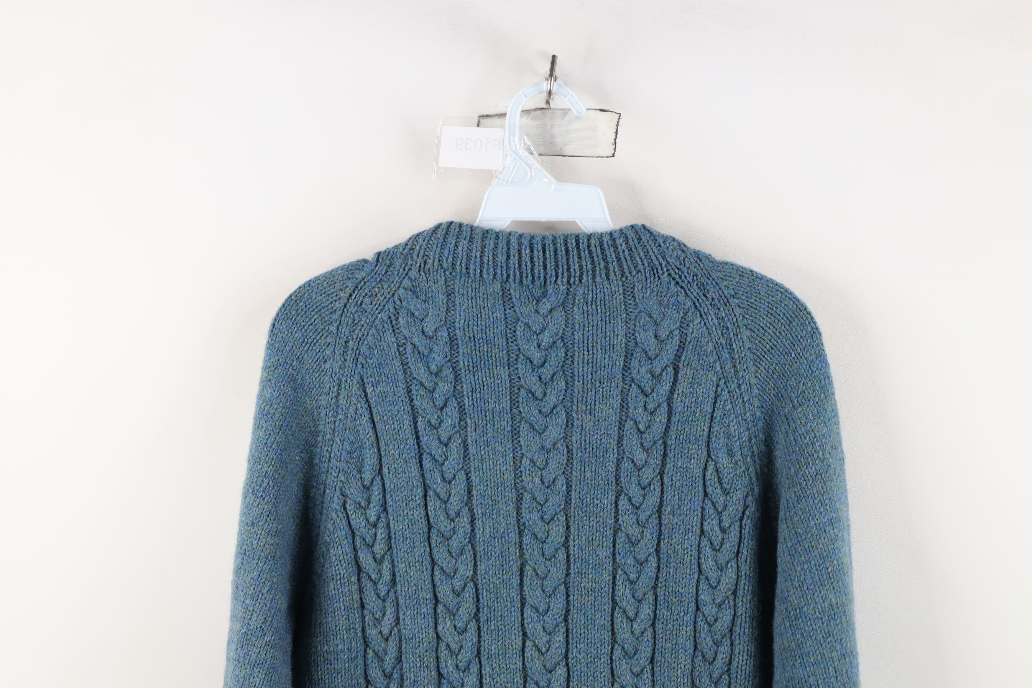 Vintage Vintage 50s 60s Rockabilly Wool Chunky Cable Knit Sweater Size S / US 4 / IT 40 - 10 Thumbnail