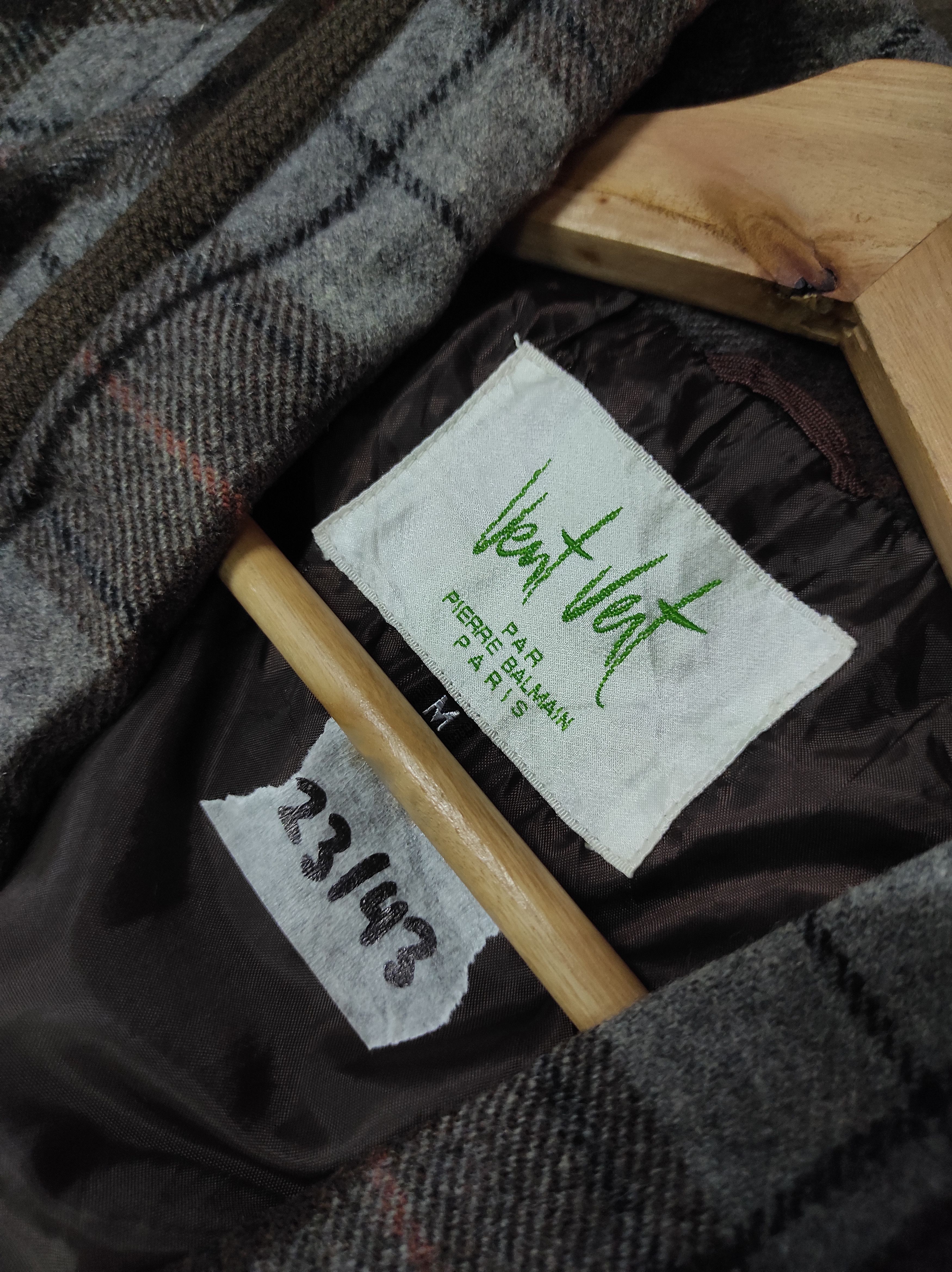 Pierre Balmain VENT VENT PAR PIERRE BALMAIN PARIS PLAID ROBE JACKET Size US M / EU 48-50 / 2 - 8 Thumbnail