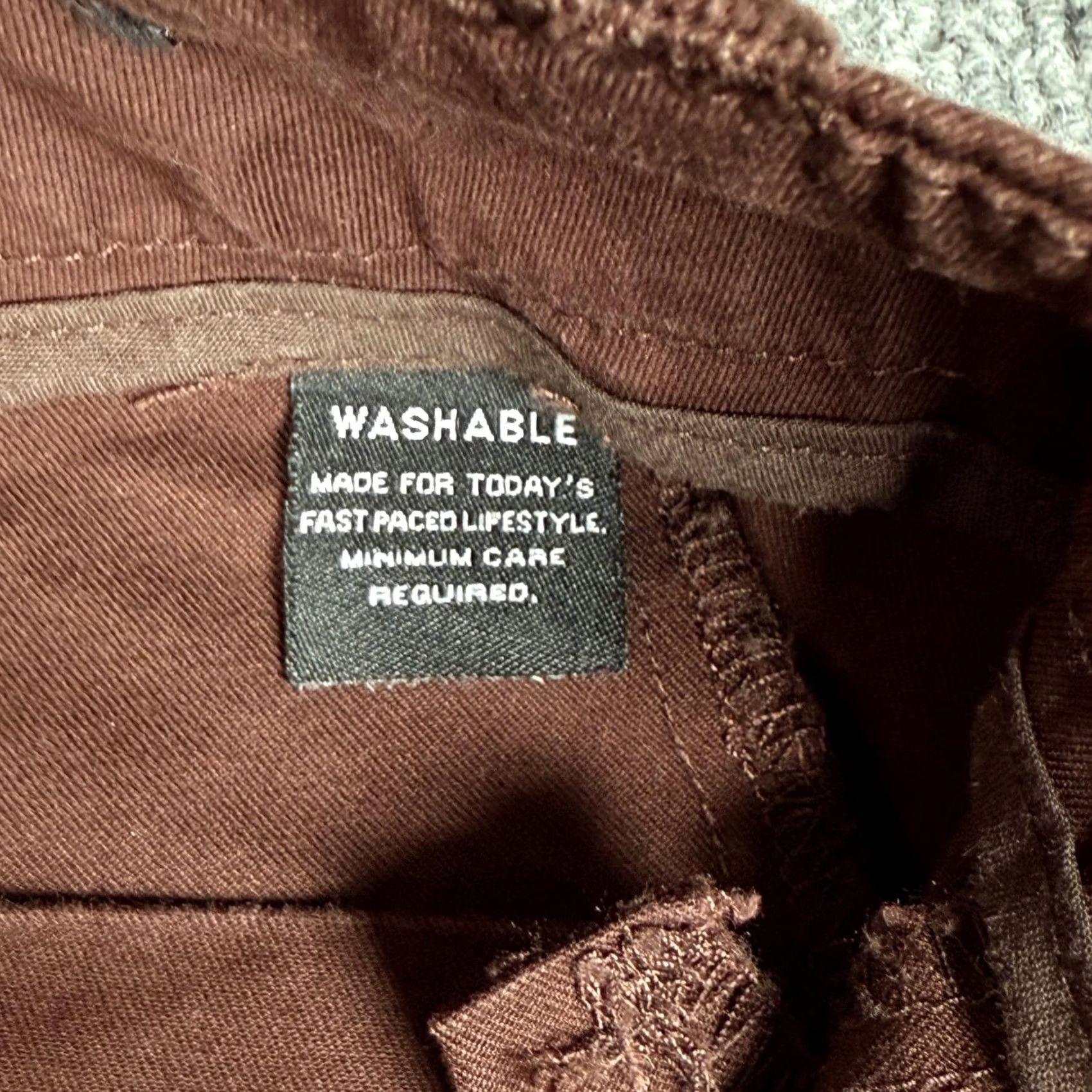 Vintage Sharagano Brown Chino Pants Women 16 Regular Bootcut Twill Cotton Blend Stretch Pockets Workwear Casual Business Trousers Size 38" / US 16 / IT 52 - 7 Thumbnail
