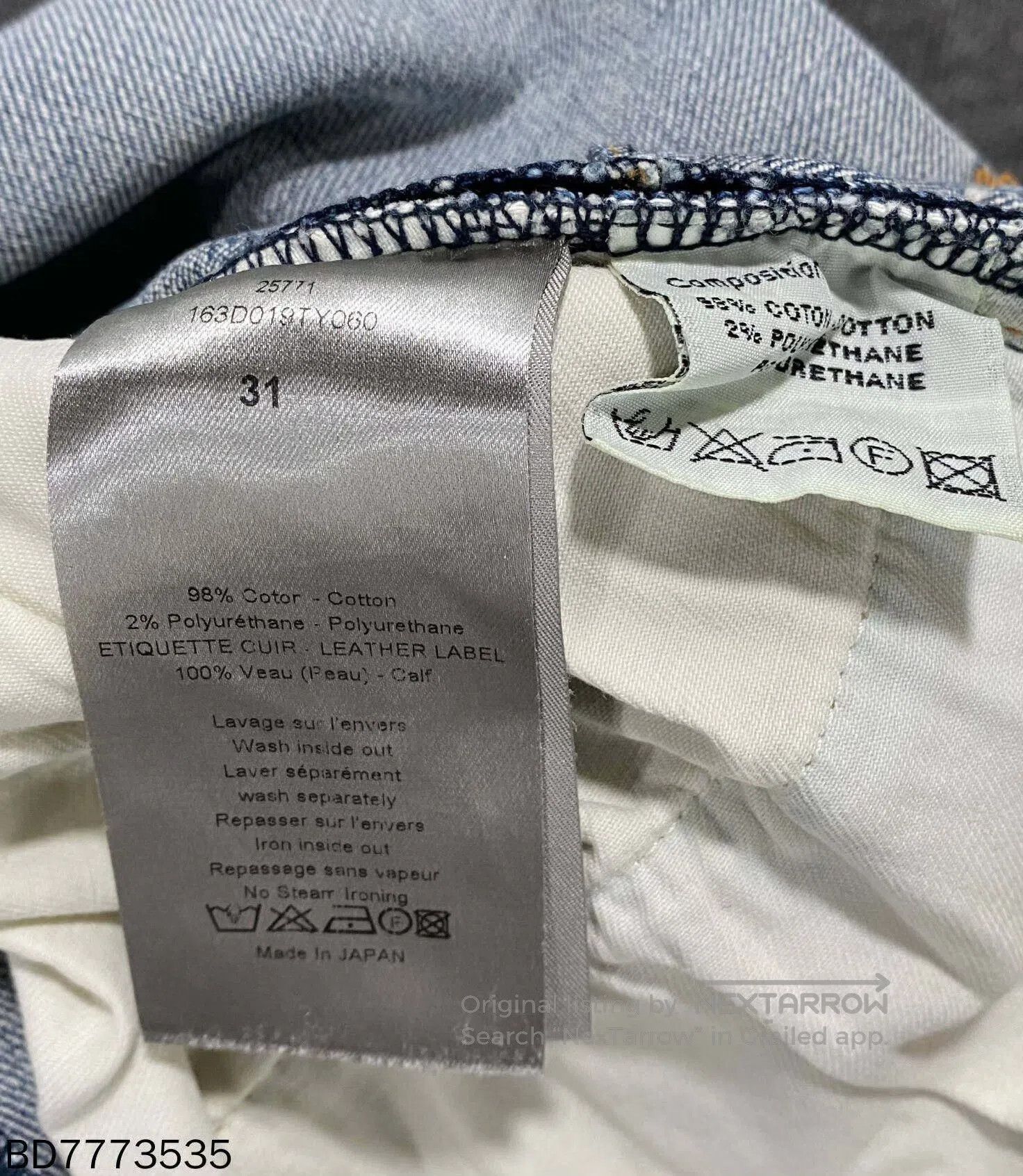 Dior blue wash denim pants by Dior. Size US 31 - 4 Thumbnail