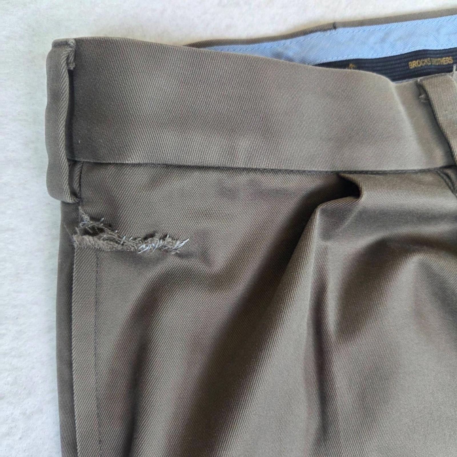 Brooks Brothers Brooks Brothers Elliott Fit Mens 42x32 Gray Dress Pants Size US 42 / EU 58 - 3 Thumbnail