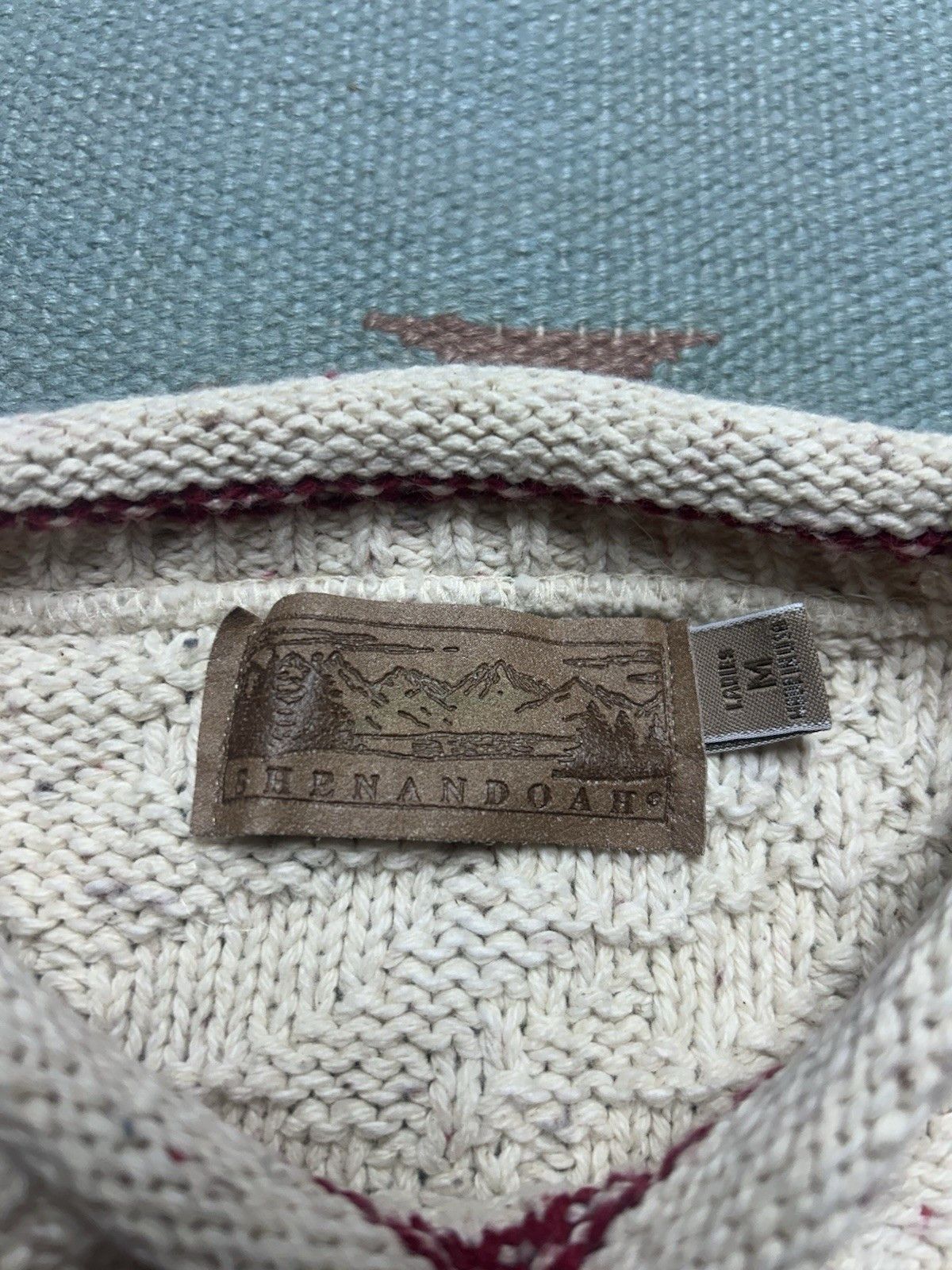Vintage Vtg cotton knit sweater Shenandoah cardinal bird embroider M Size M / US 6-8 / IT 42-44 - 4 Thumbnail