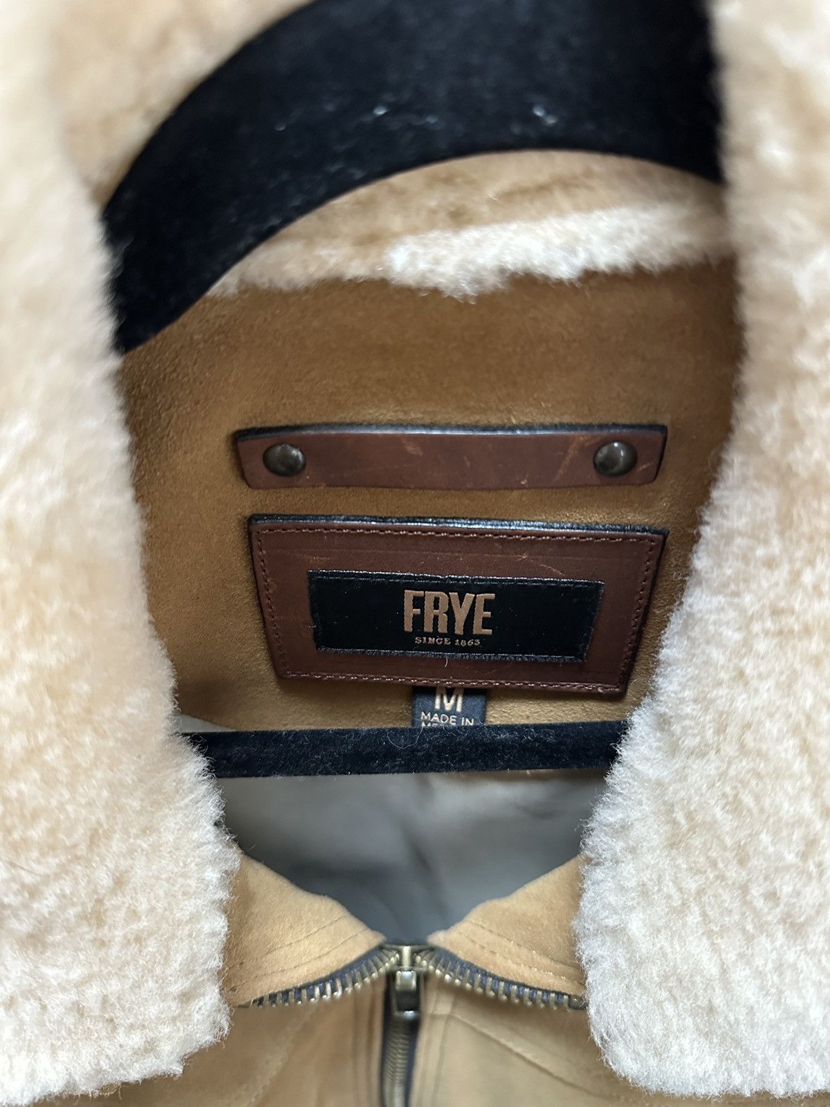 Frye Suede Shearling Bomber Size US S / EU 44-46 / 1 - 6 Thumbnail