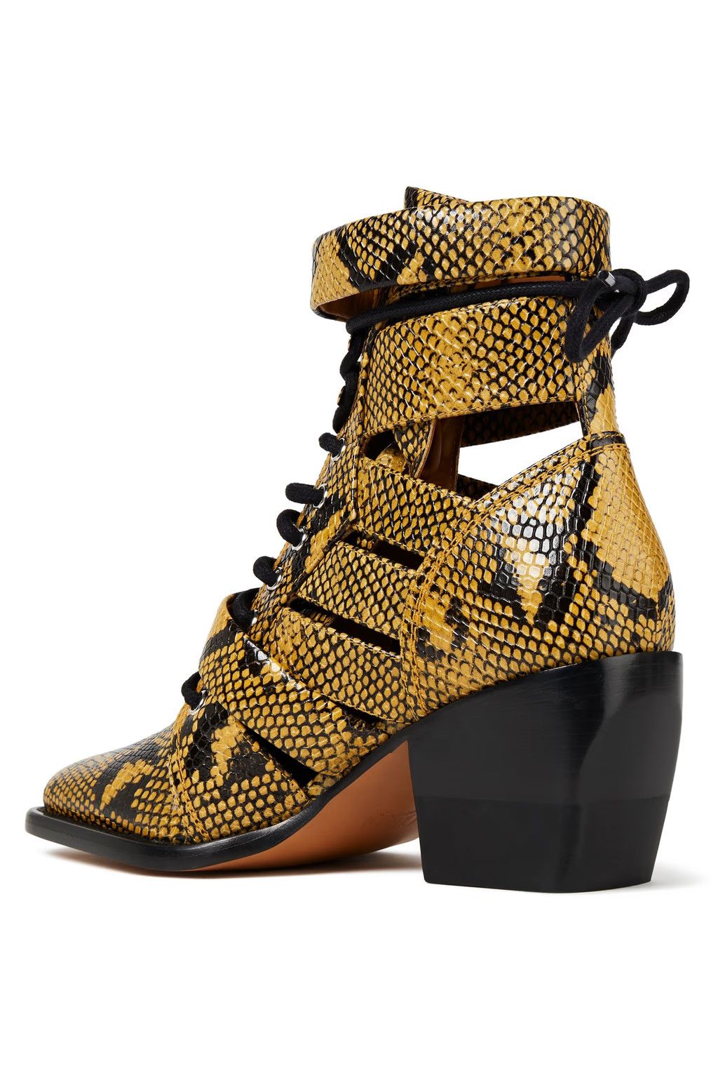 Chloe o1y0825 Ankle Boots in Marigold/Black Size US 8 / IT 38 - 2 Thumbnail